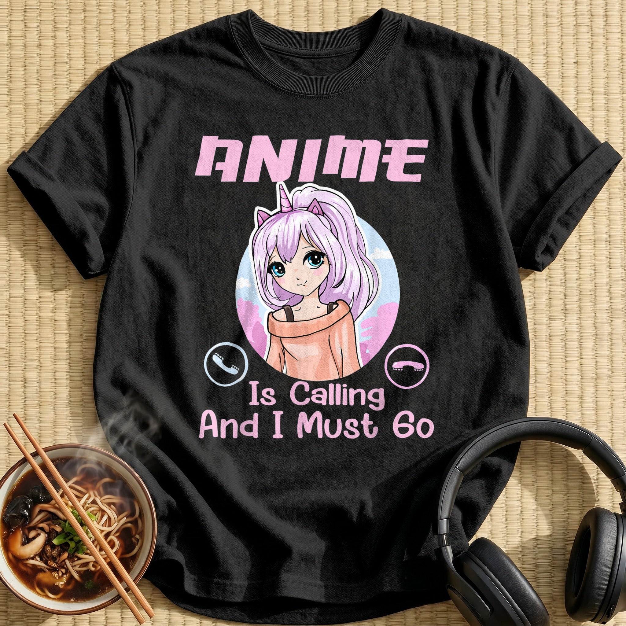 Anime Is Calling Unicorn Girl - Black