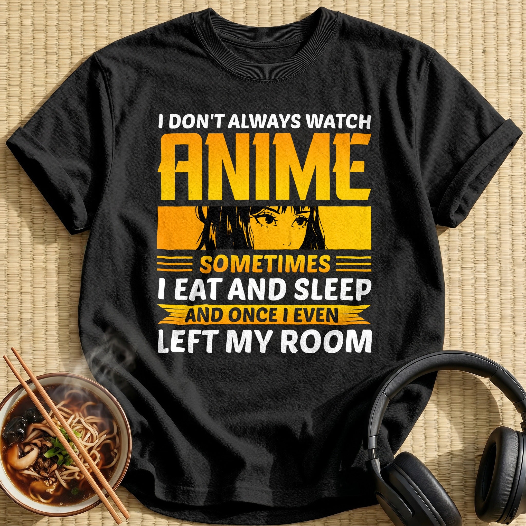 Anime Sometimes And Once I Even - Black