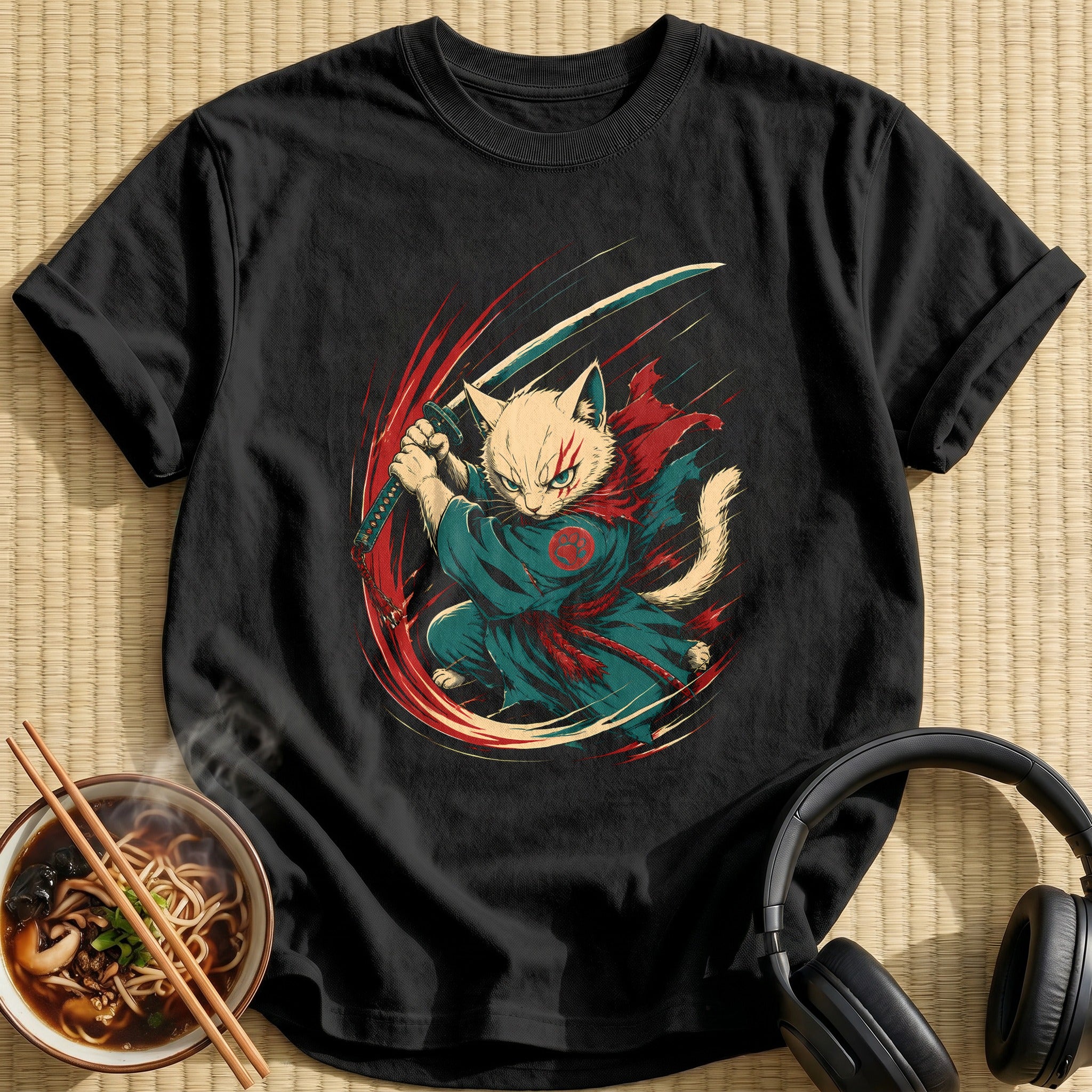 Anime Warrior Cat 21 - Black