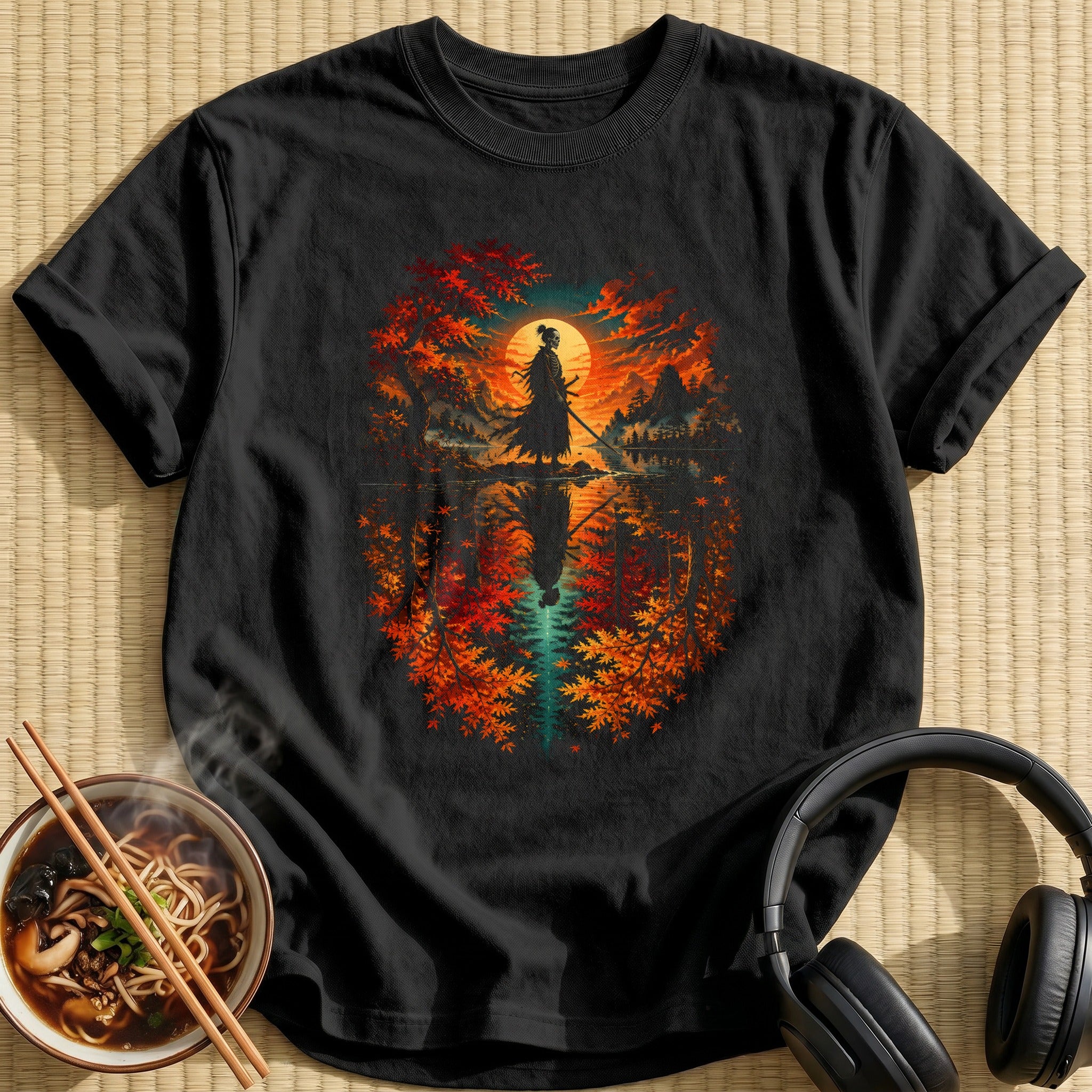 Autumn Lake Samurai - Black