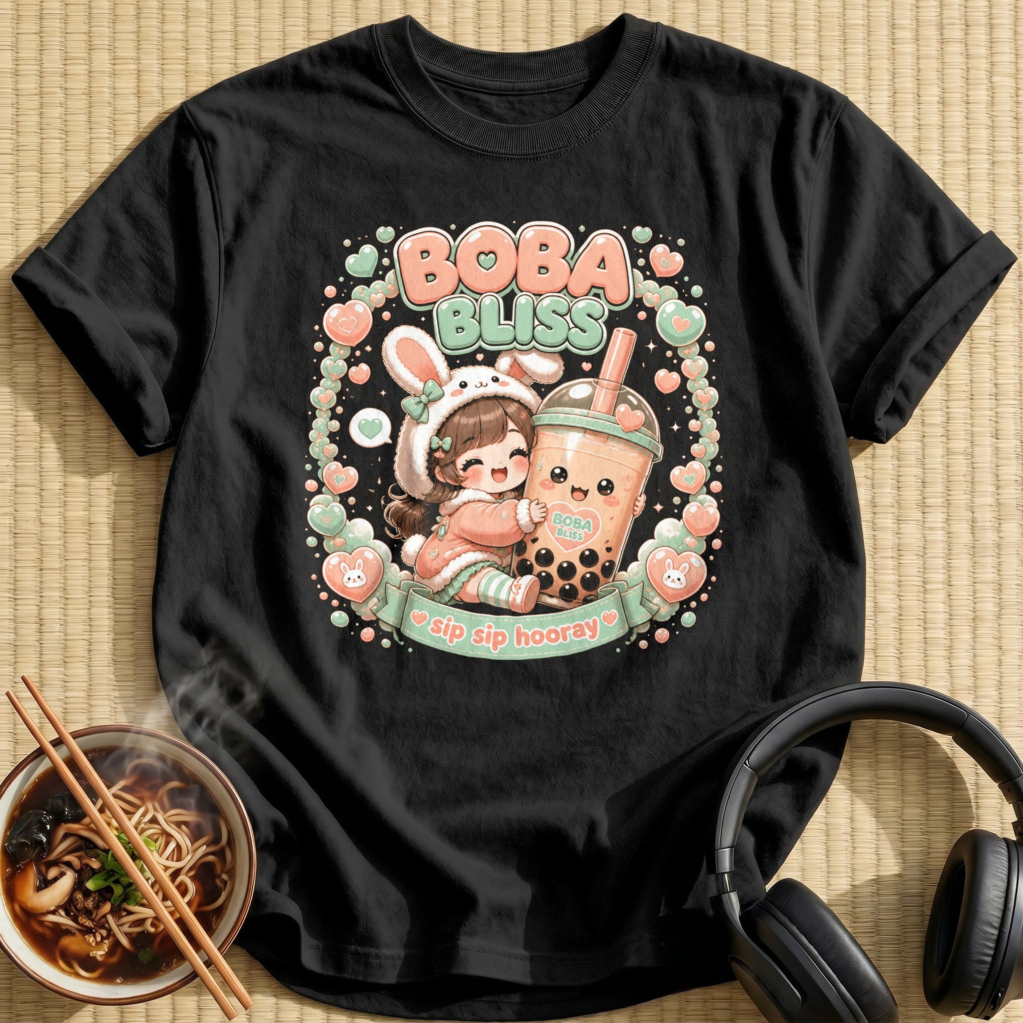 Boba Bliss (peach & mint)