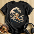 Cat Great Wave 15 - Black