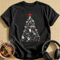 Cat Paws Christmas Tree 33 - Black