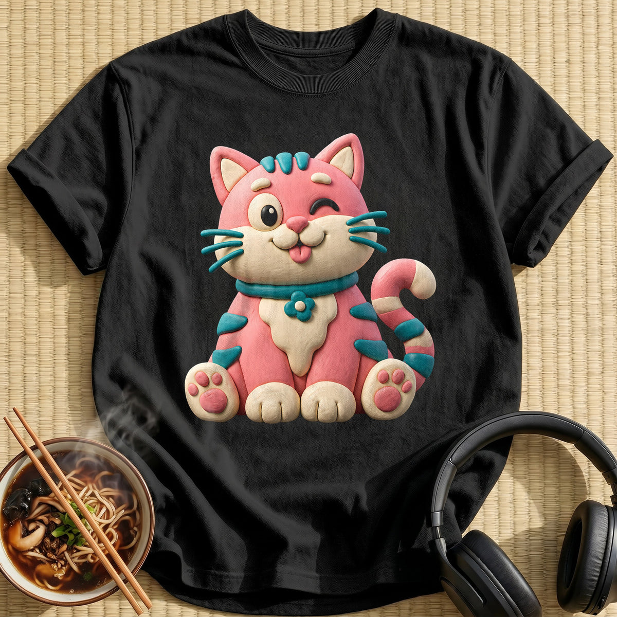 Claymation Cat 65 - Black