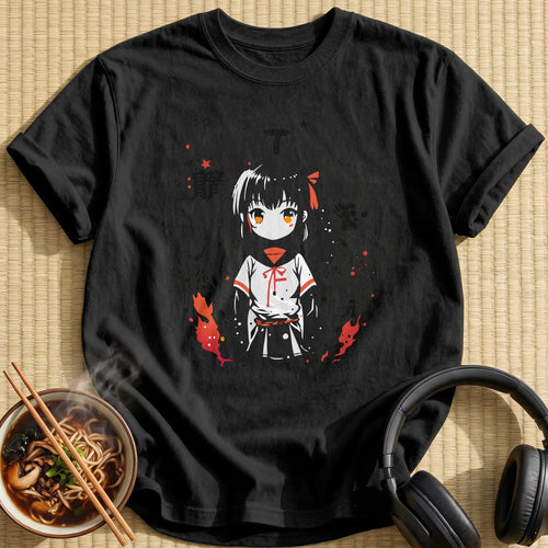 Cute Fantasy Schoolgirl With Twintails - Black