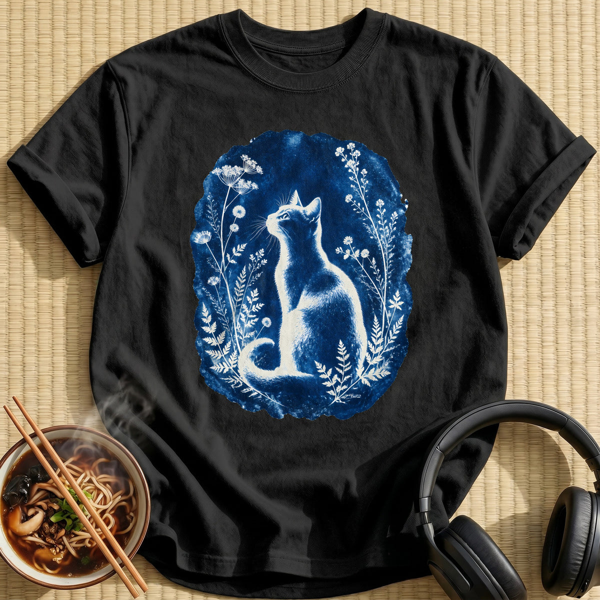 Cyanotype Cat 13 - Black
