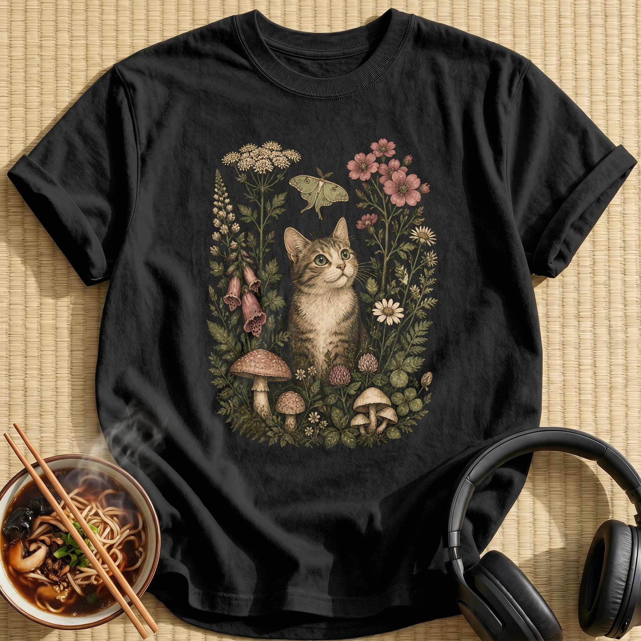 Etsy Botanical Cat 57 - Black