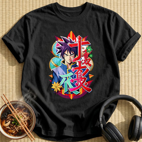 Fierce Spiky Haired Anime Hero - Black