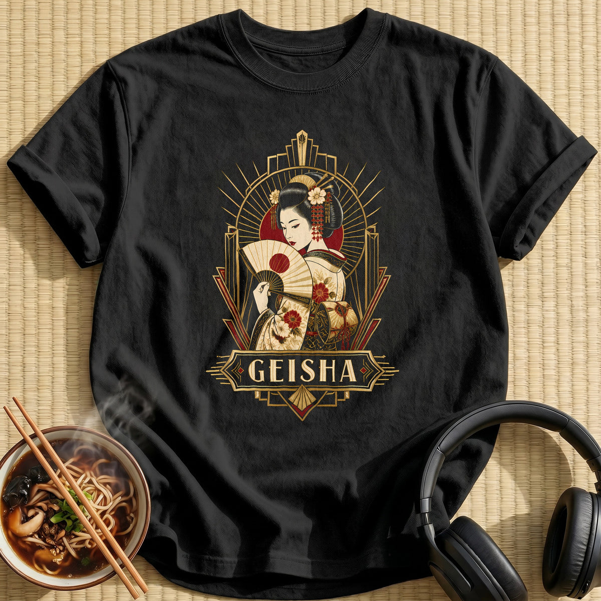 Geisha Deco 70 - Black