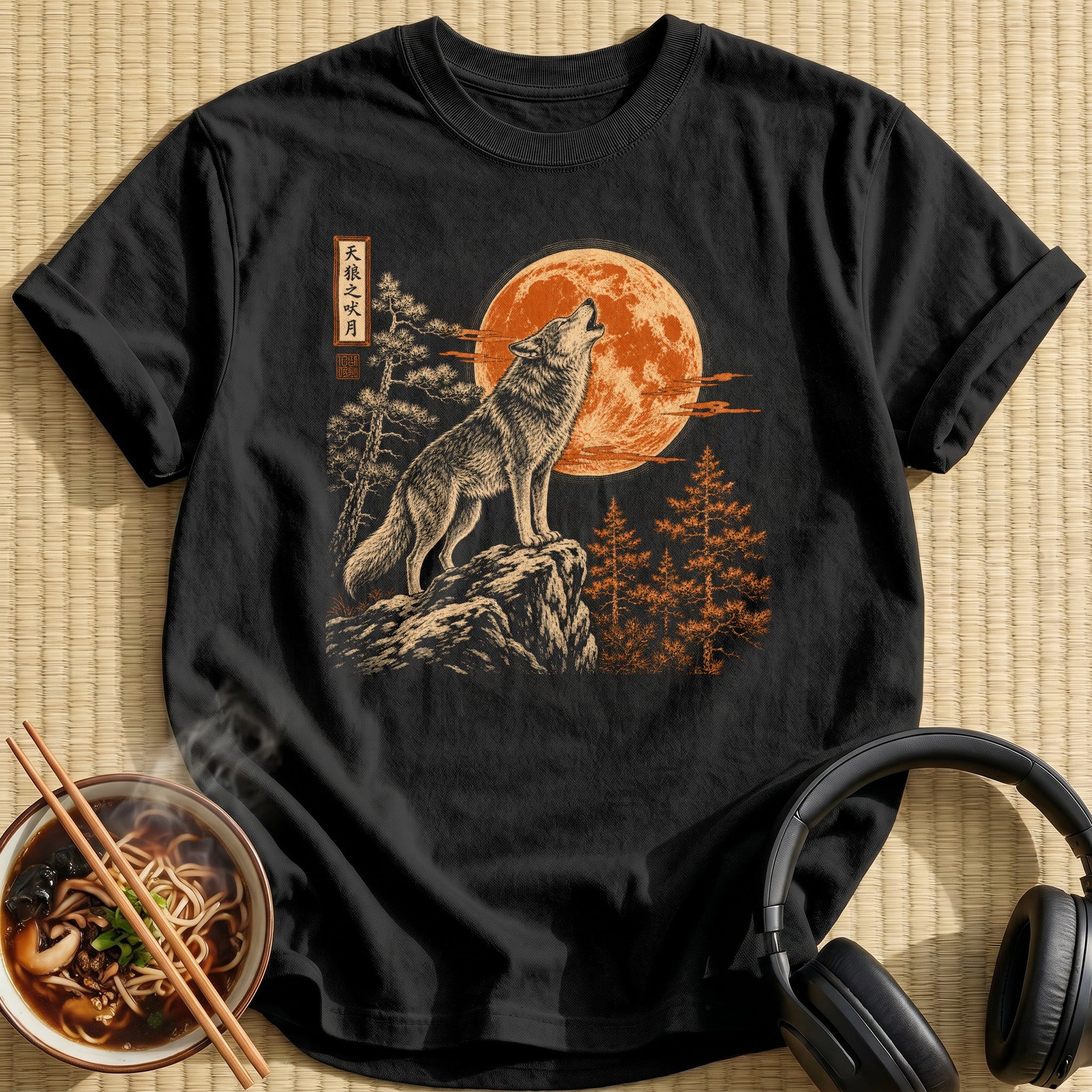 Howling Wolf Orange Harvest Moon