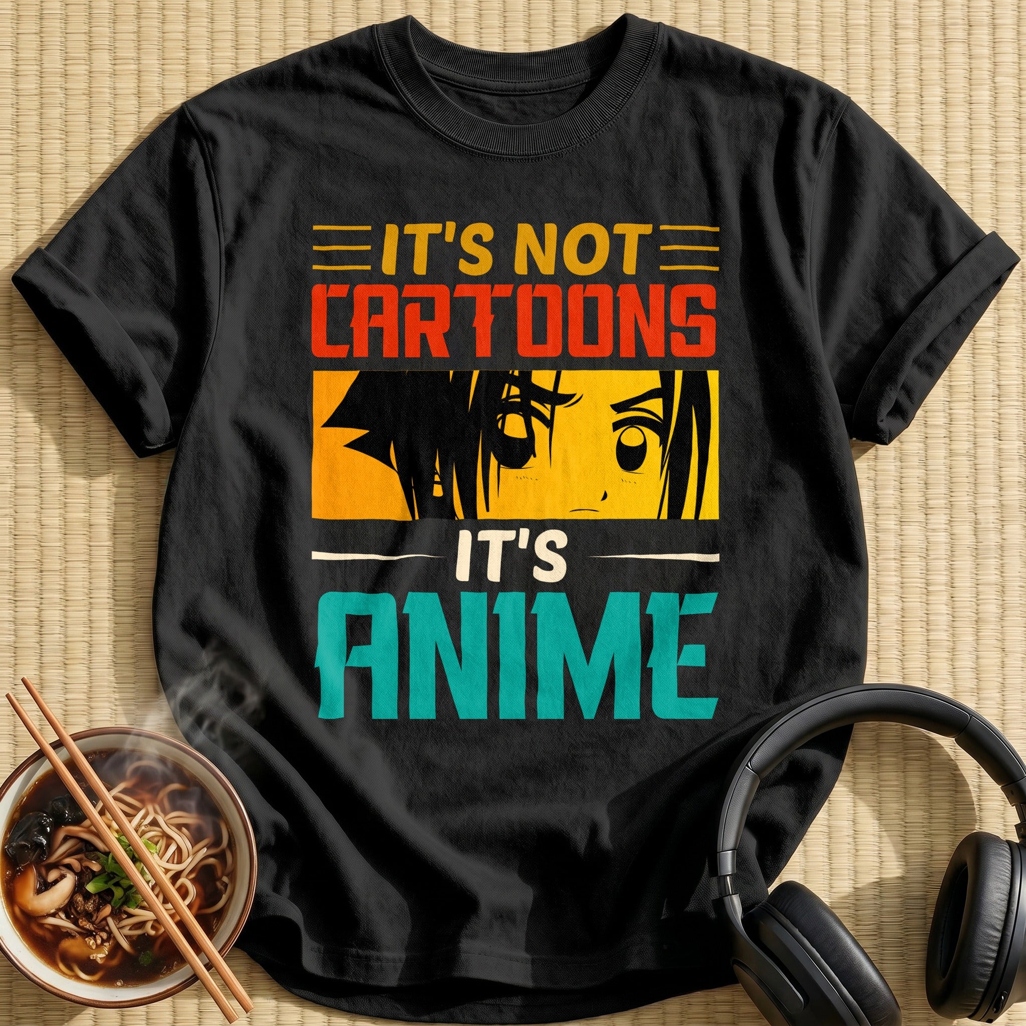 Its Not Cartoons Its Anime Boy - Black