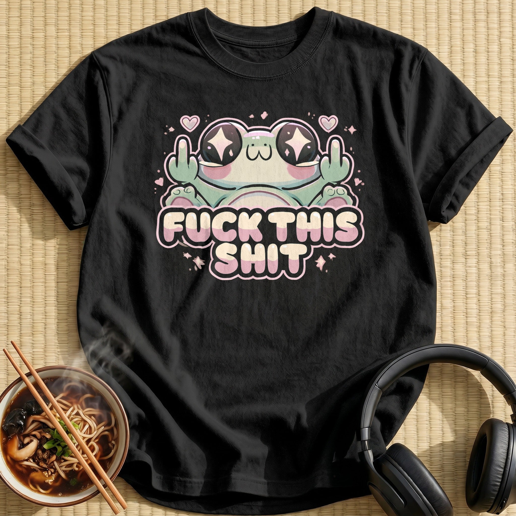 Kawaii Chibi Frog Fuck This Shit
