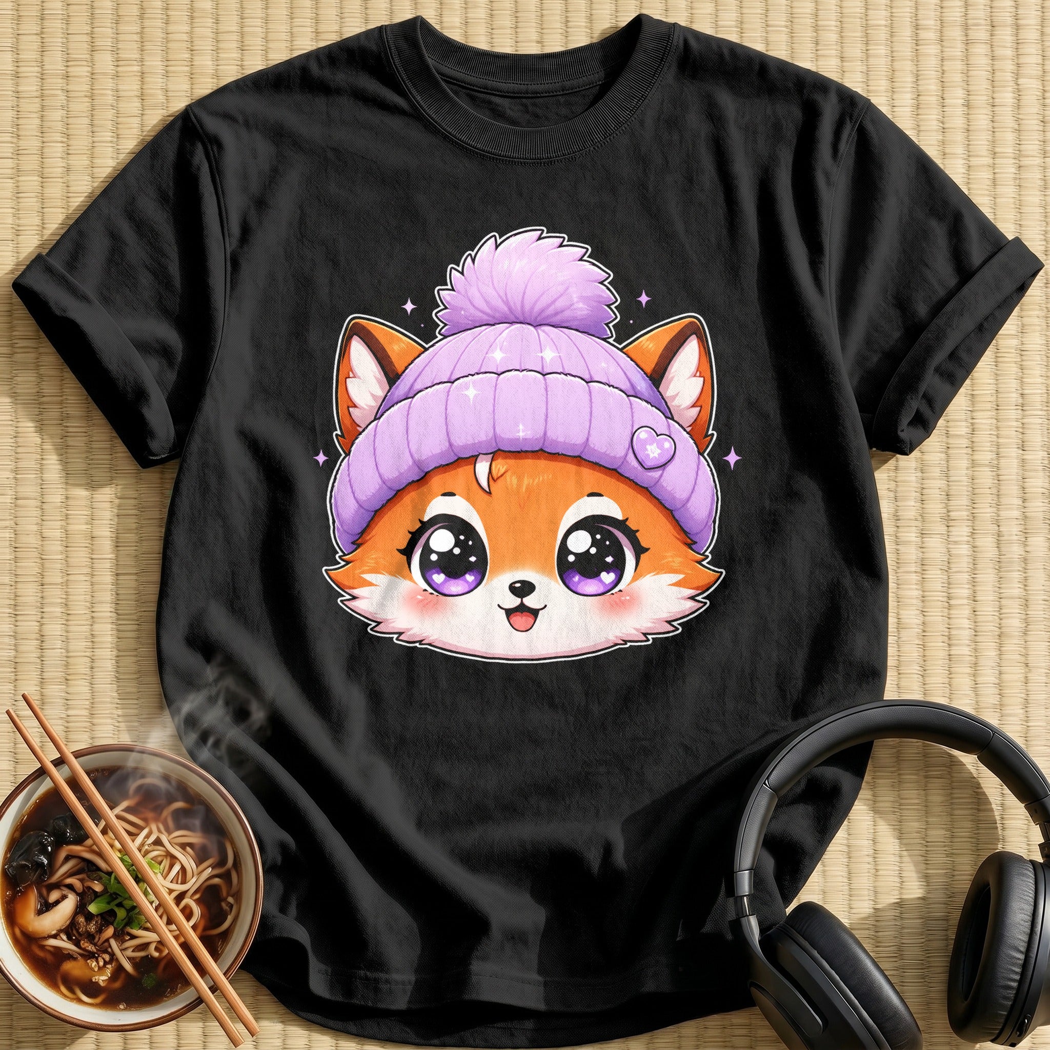 Kawaii Fox (Lilac Hat)