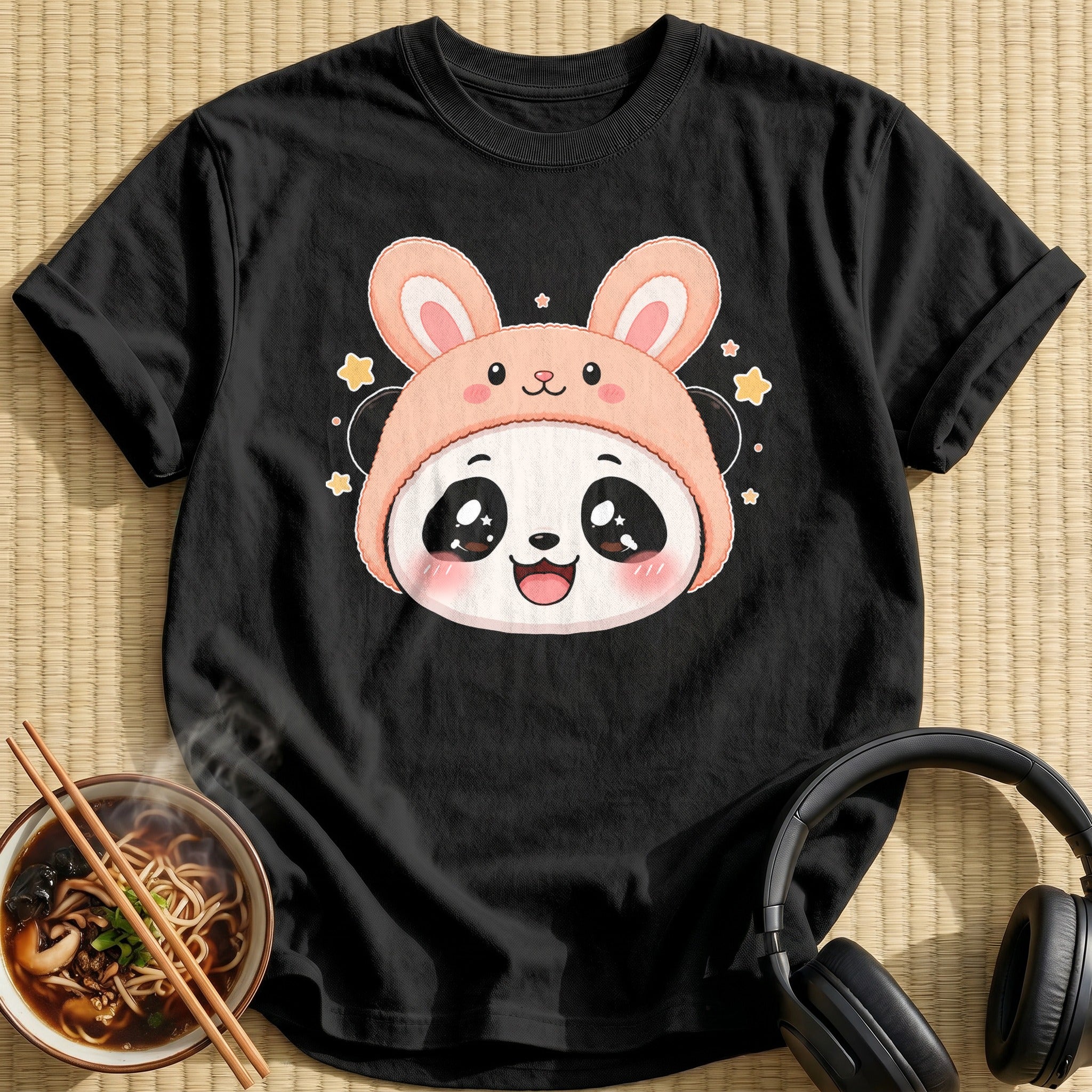 Kawaii Panda (Peach Hat)