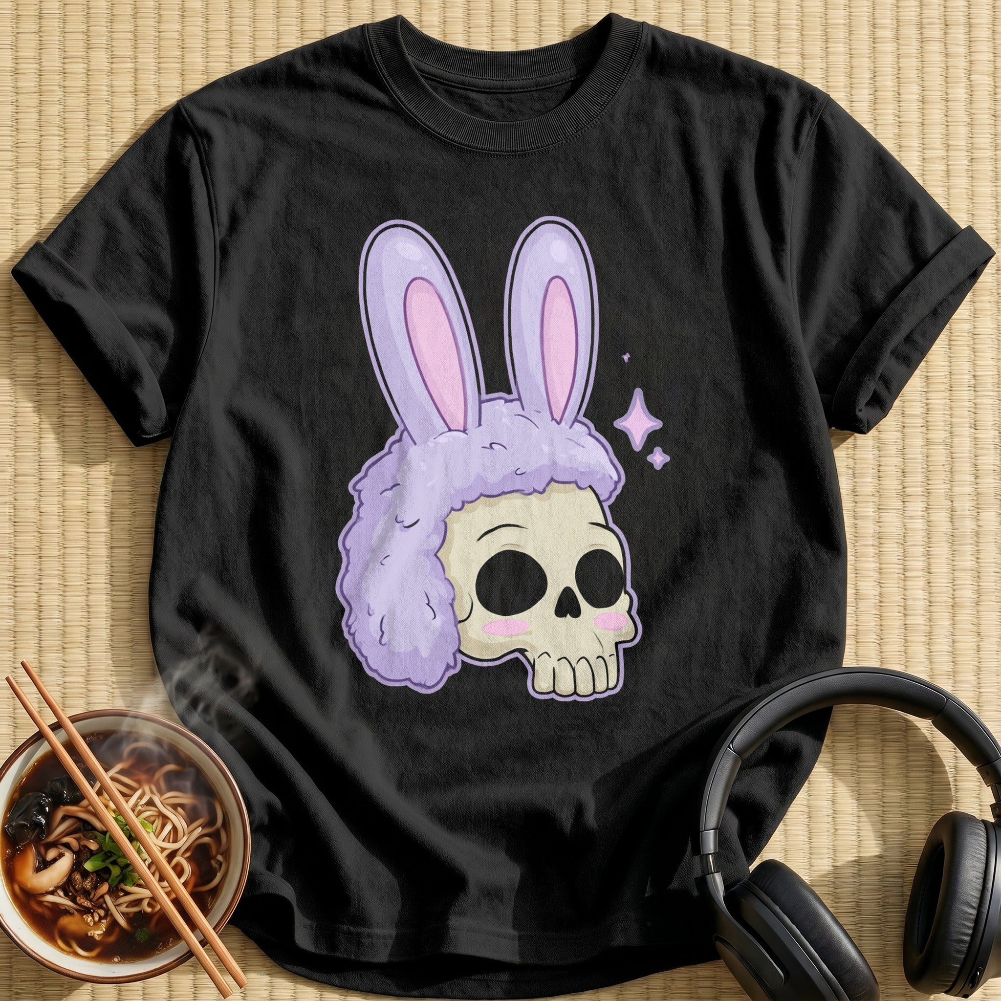 Lilac Bunny Ears Skull