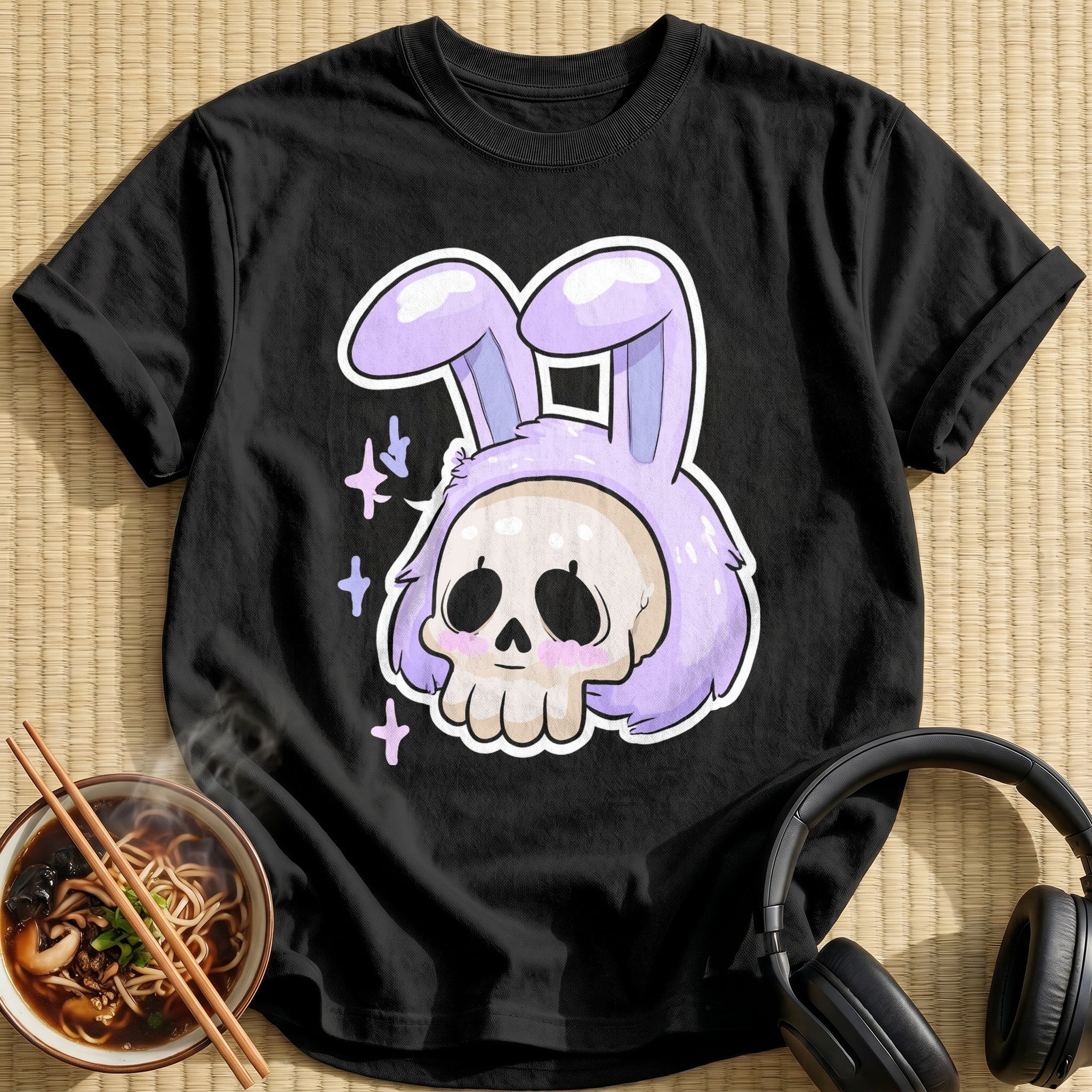 Lilac Bunny Ears Skull