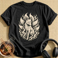 Linocut Kitsune 72 - Black