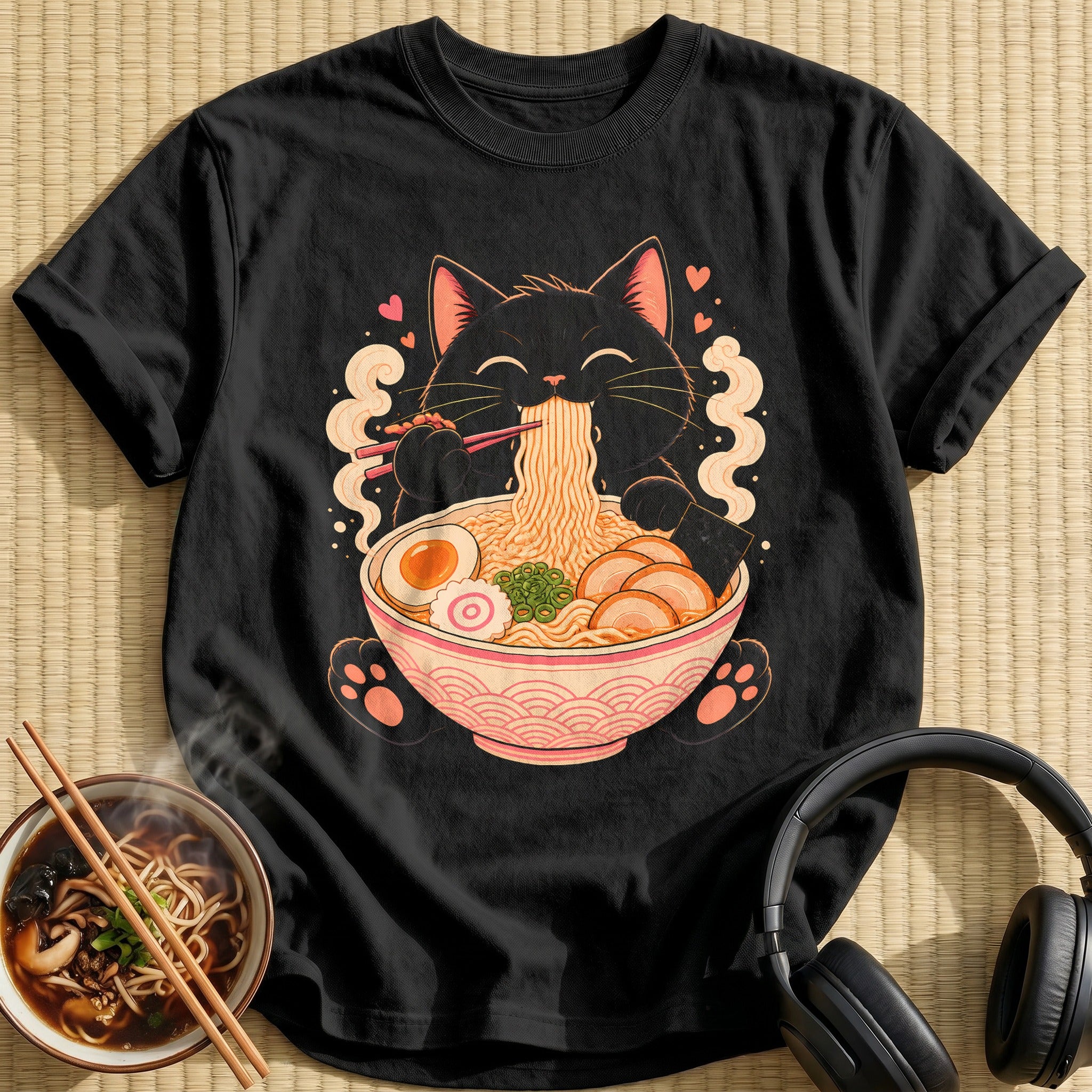 Md Cat Ramen 77 - Black