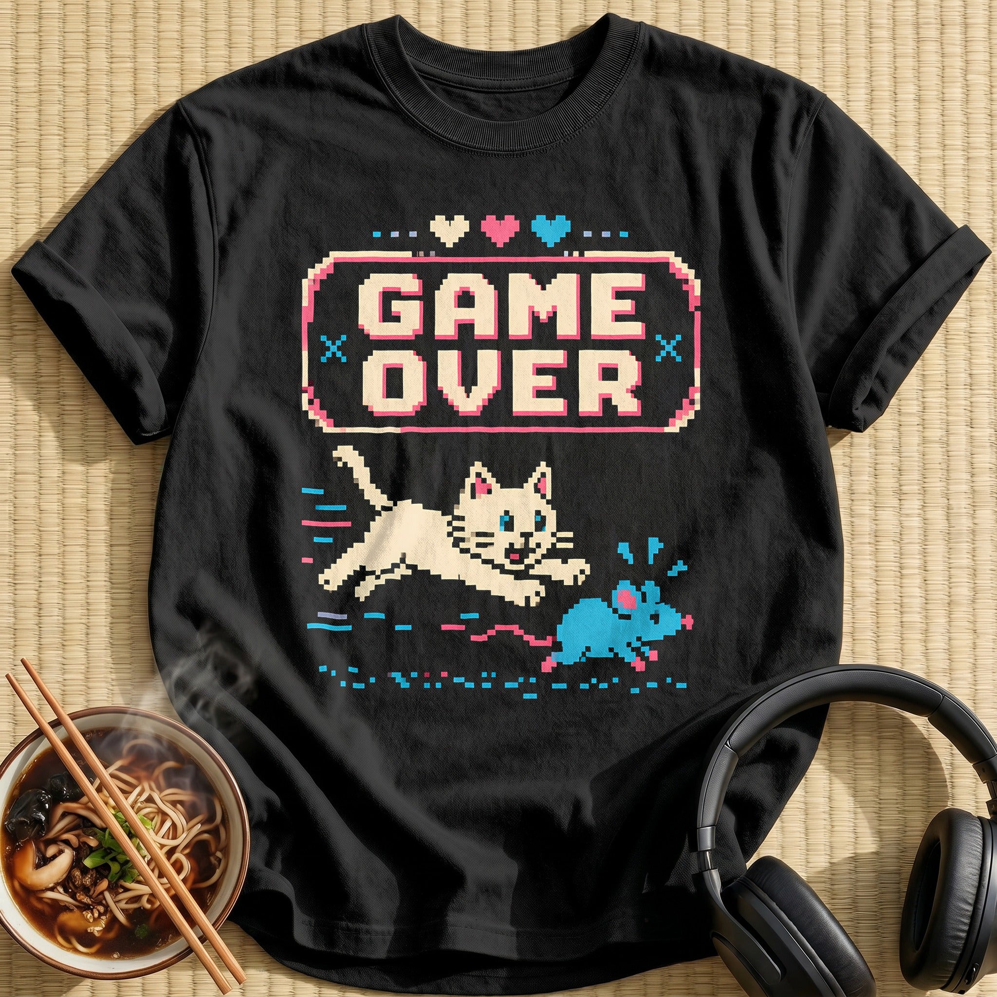 Md Gameover Cat 12 - Black