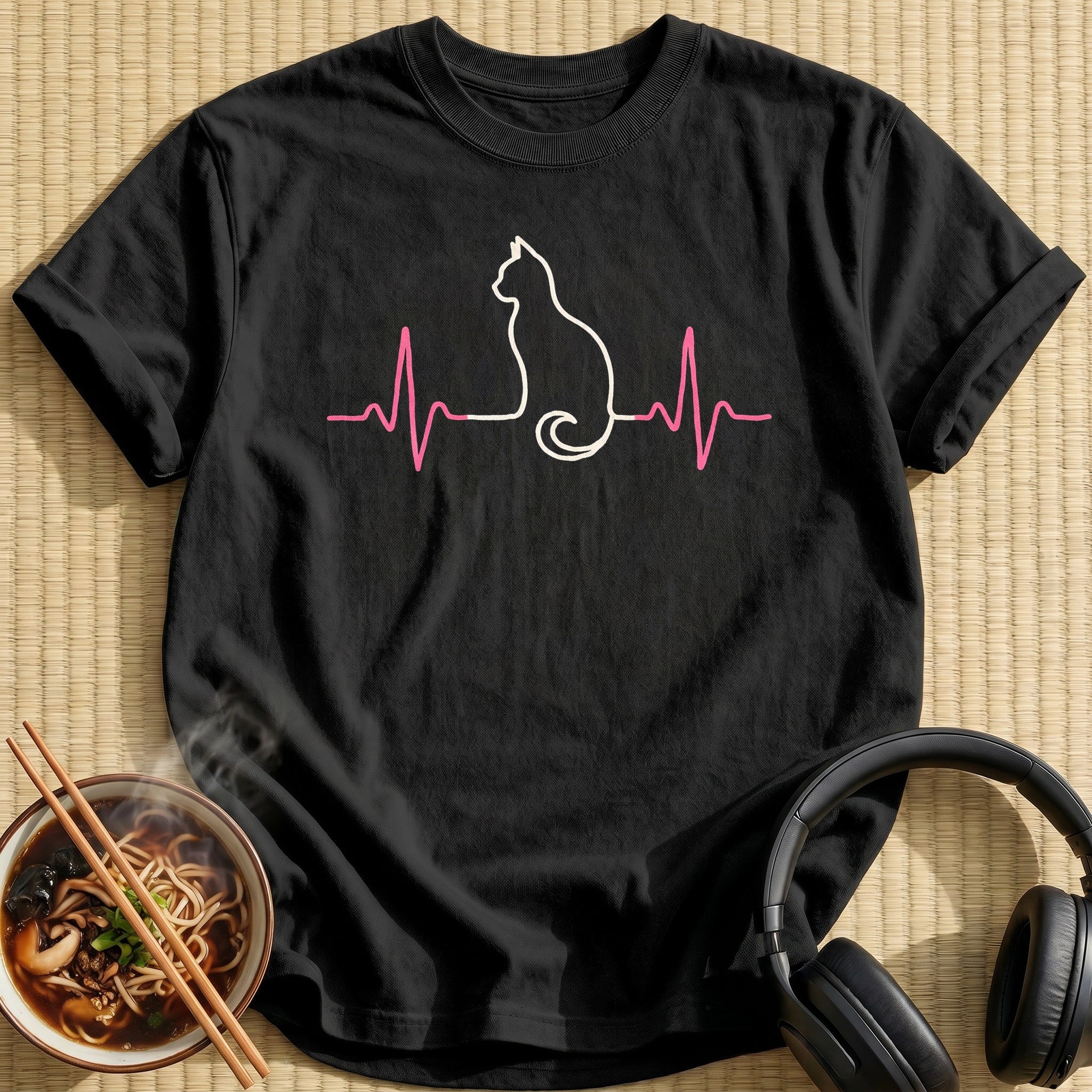 Md Heartbeat Cat 91 - Black