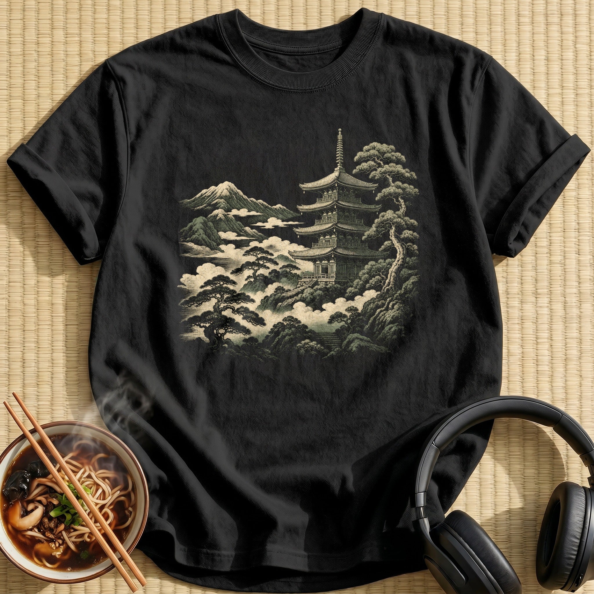 Misty Mountain Pagoda Pine Trees