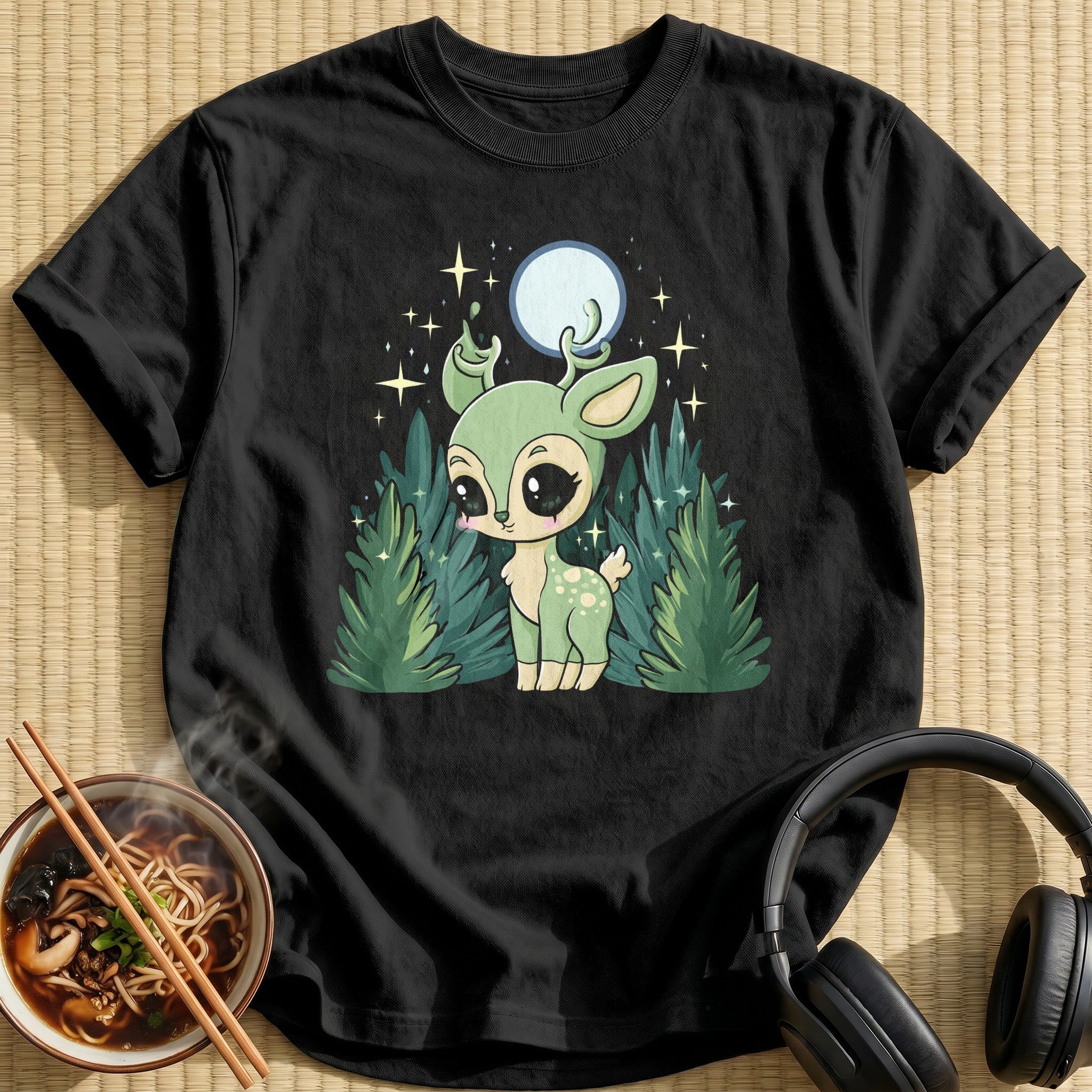 Moonlit Forest Deer
