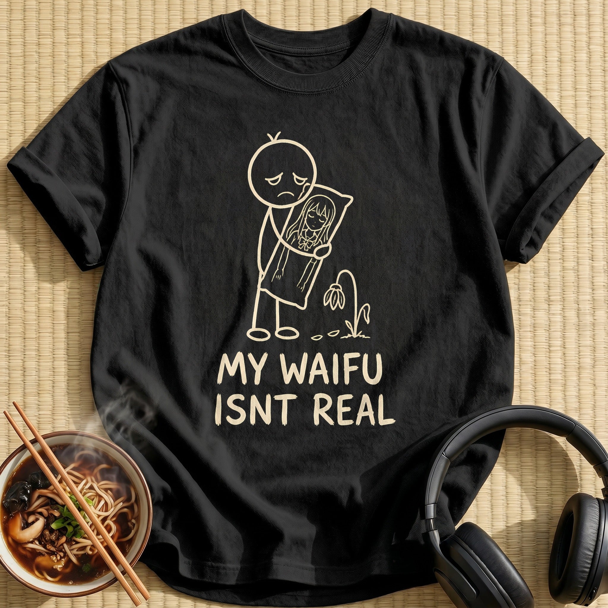 My Waifu Isnt Real 17 - Black