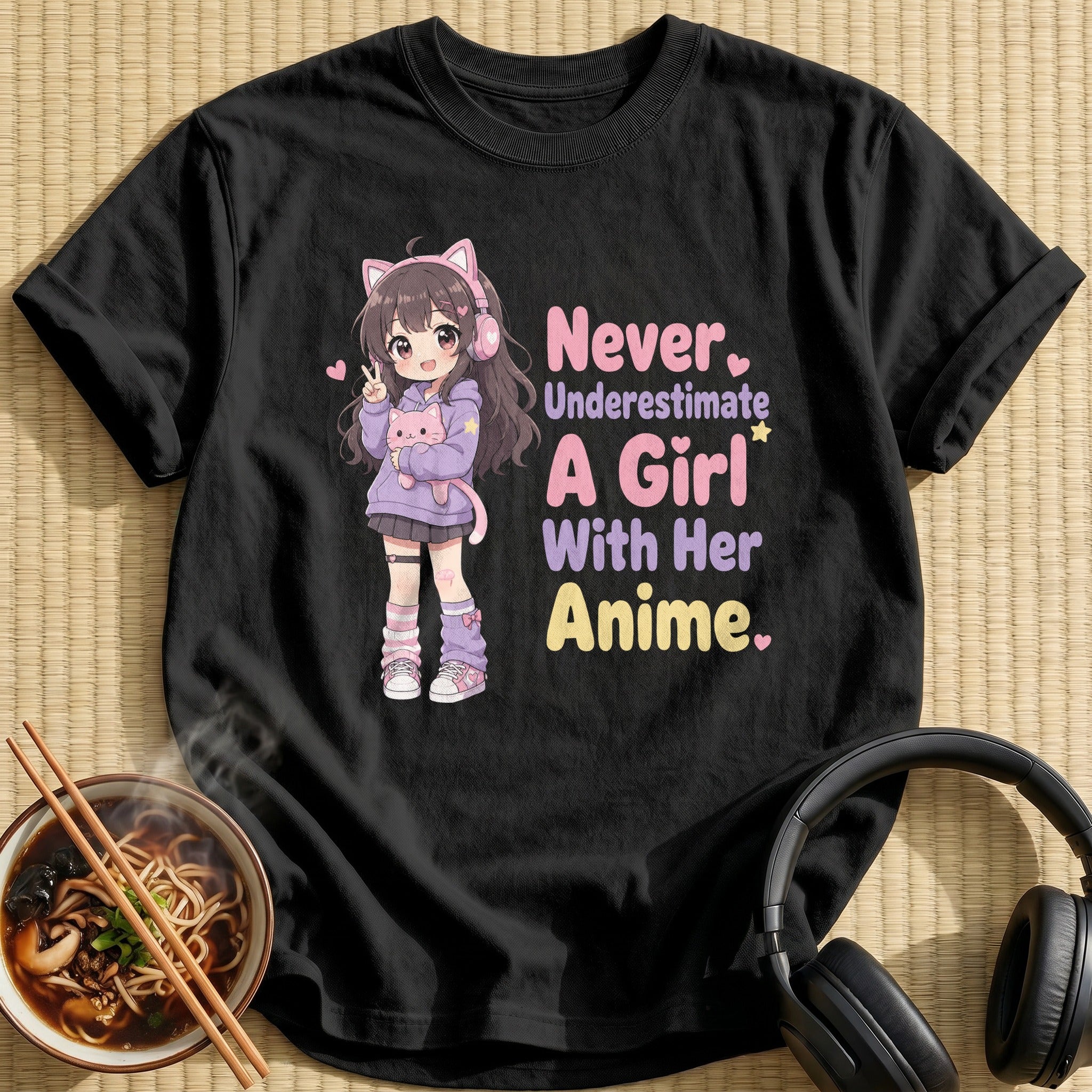 Never Underestimate A Girl With Her Anime (side-bar)