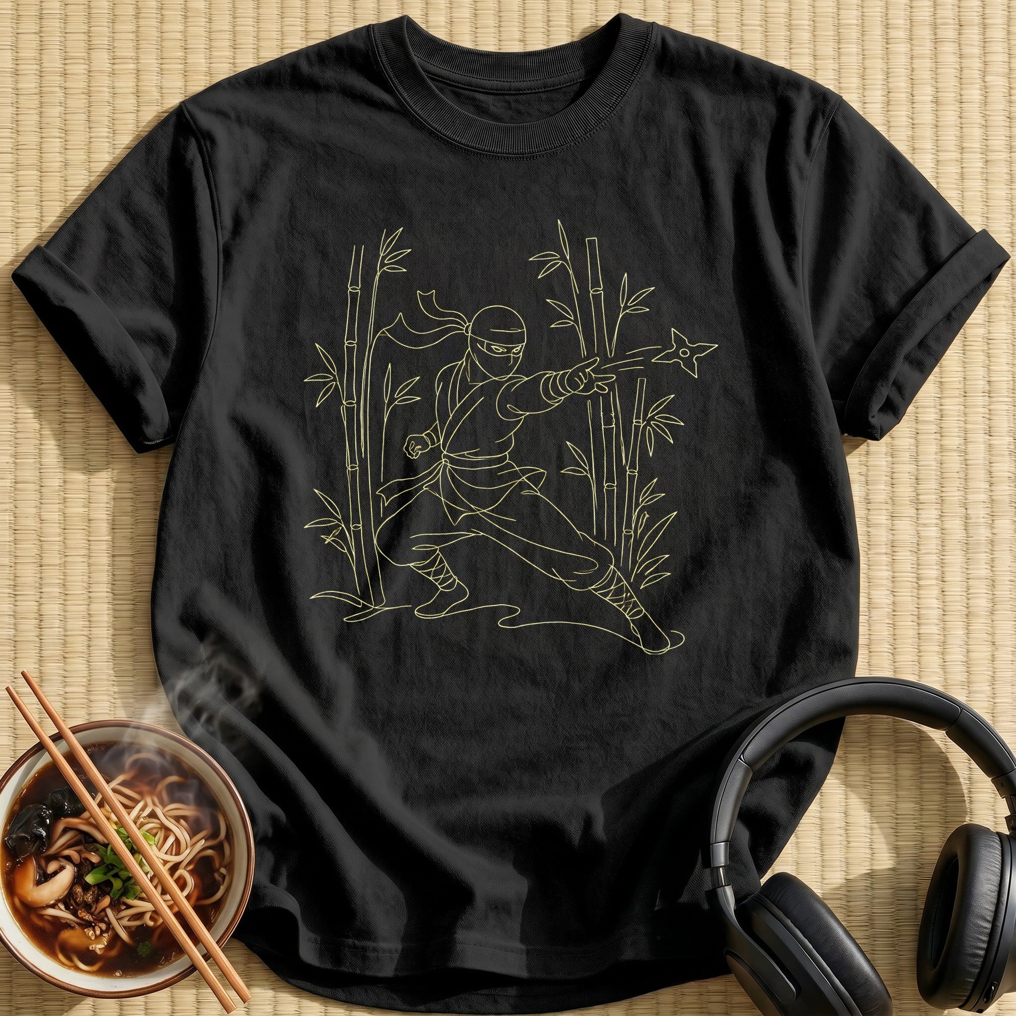 Ninja Shuriken Bamboo - Black