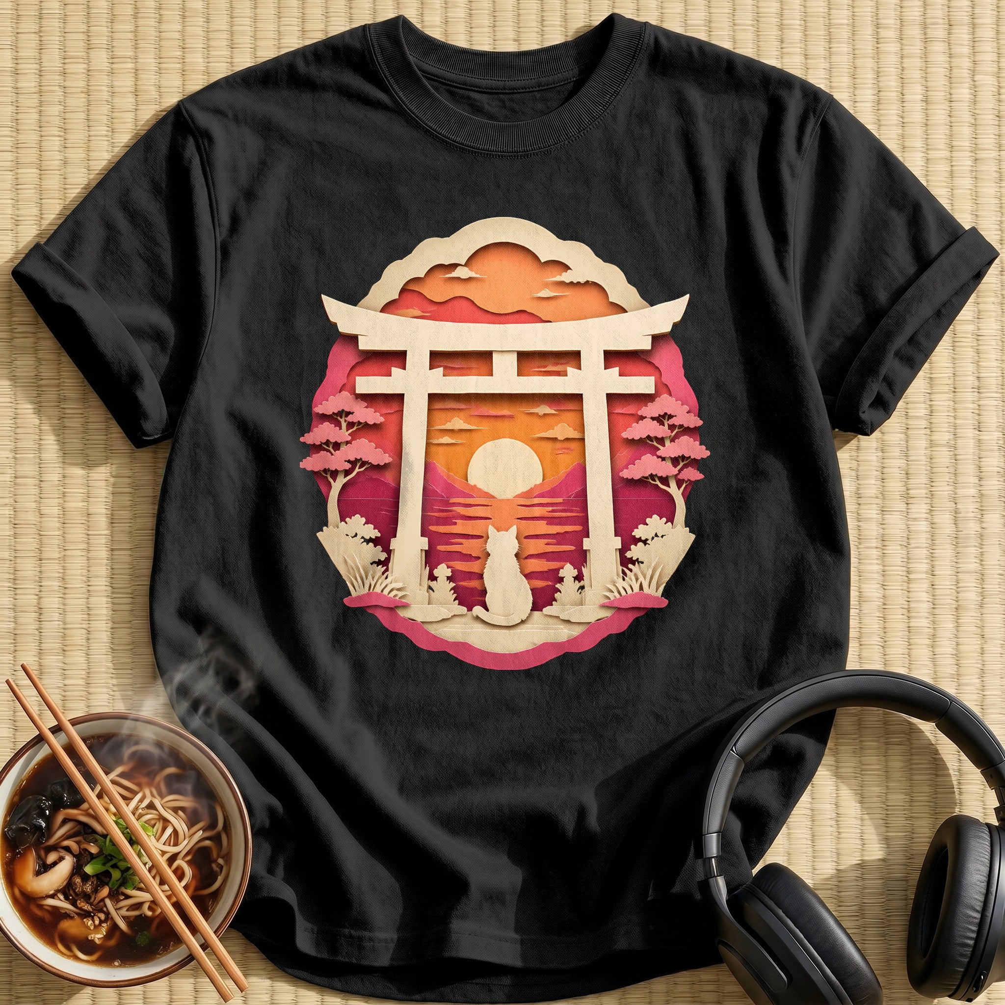 Papercut Torii Cat 67 - Black
