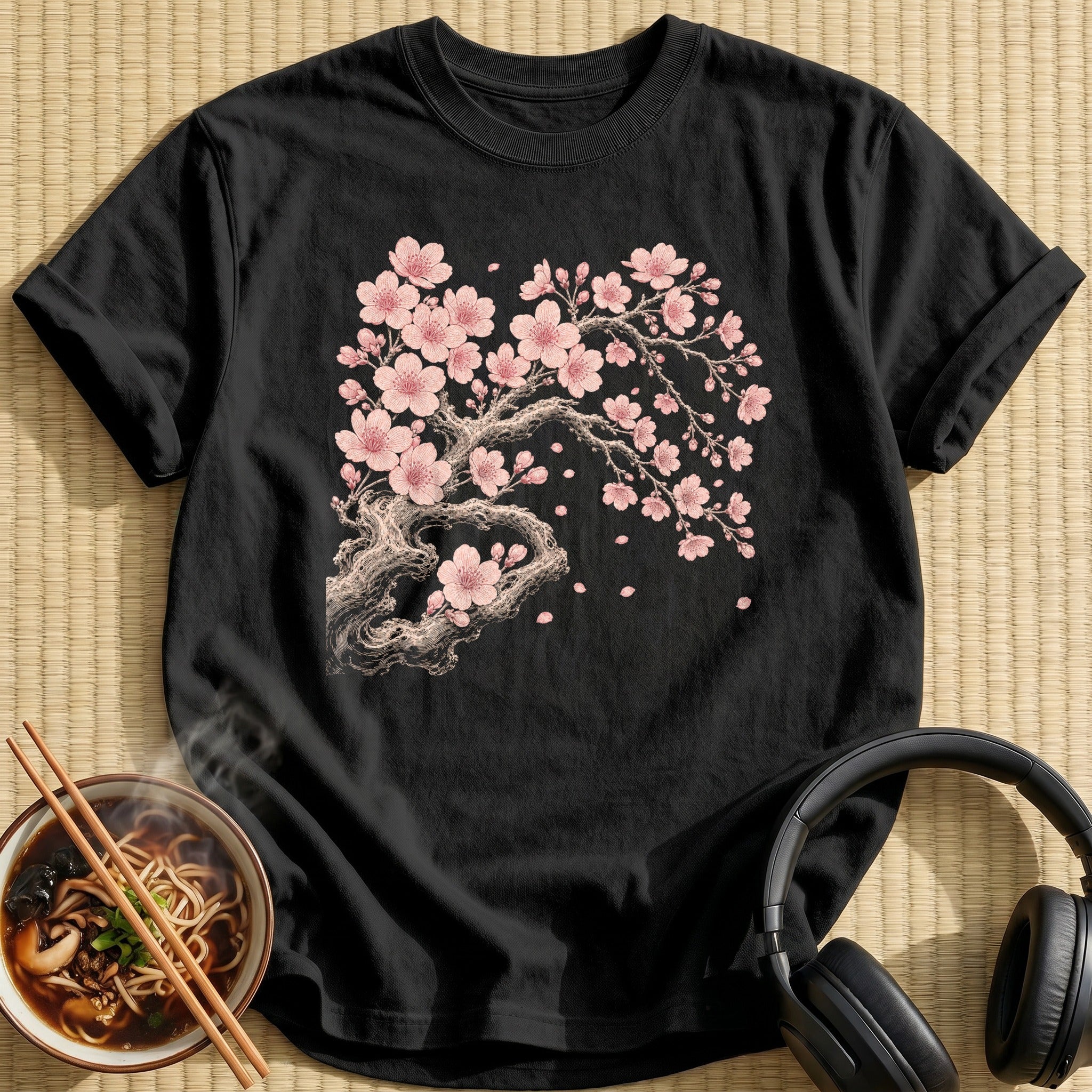 Pink Cherry Blossom Branch Tree