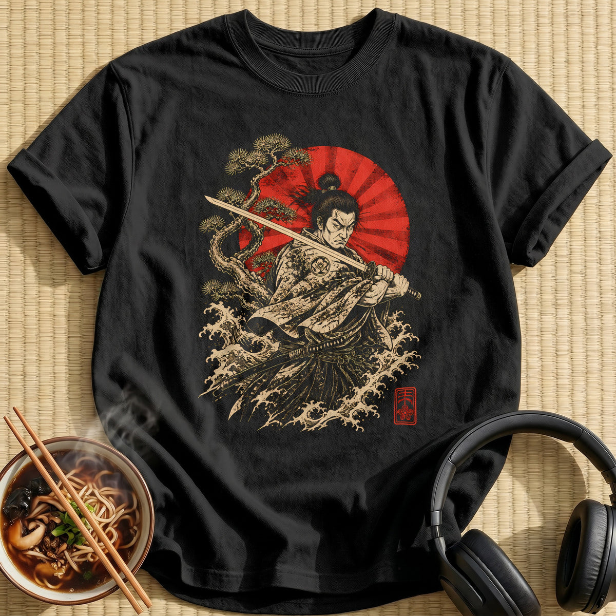 Samurai Ukiyoe 62 - Black