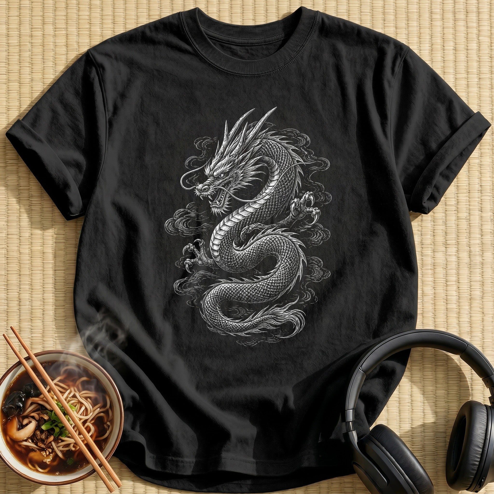 Scratchboard Dragon 60 - Black