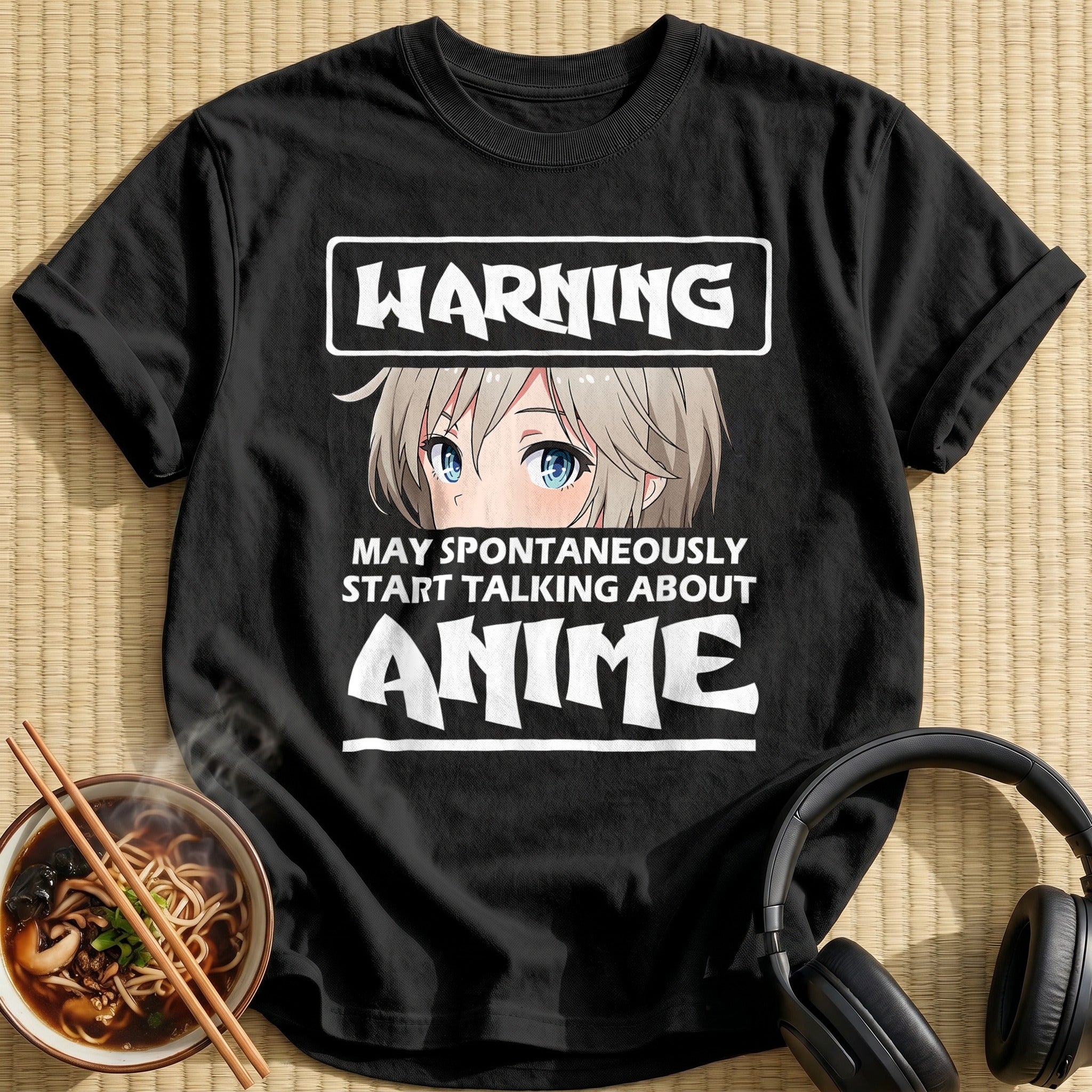 Spontaneously Talking About Anime Warning - Black