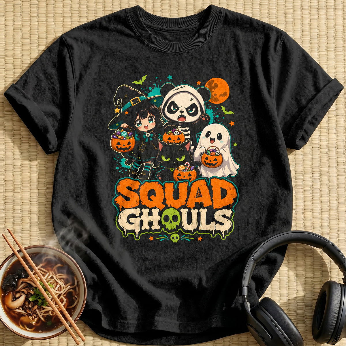 Squad Ghouls Anime - Black
