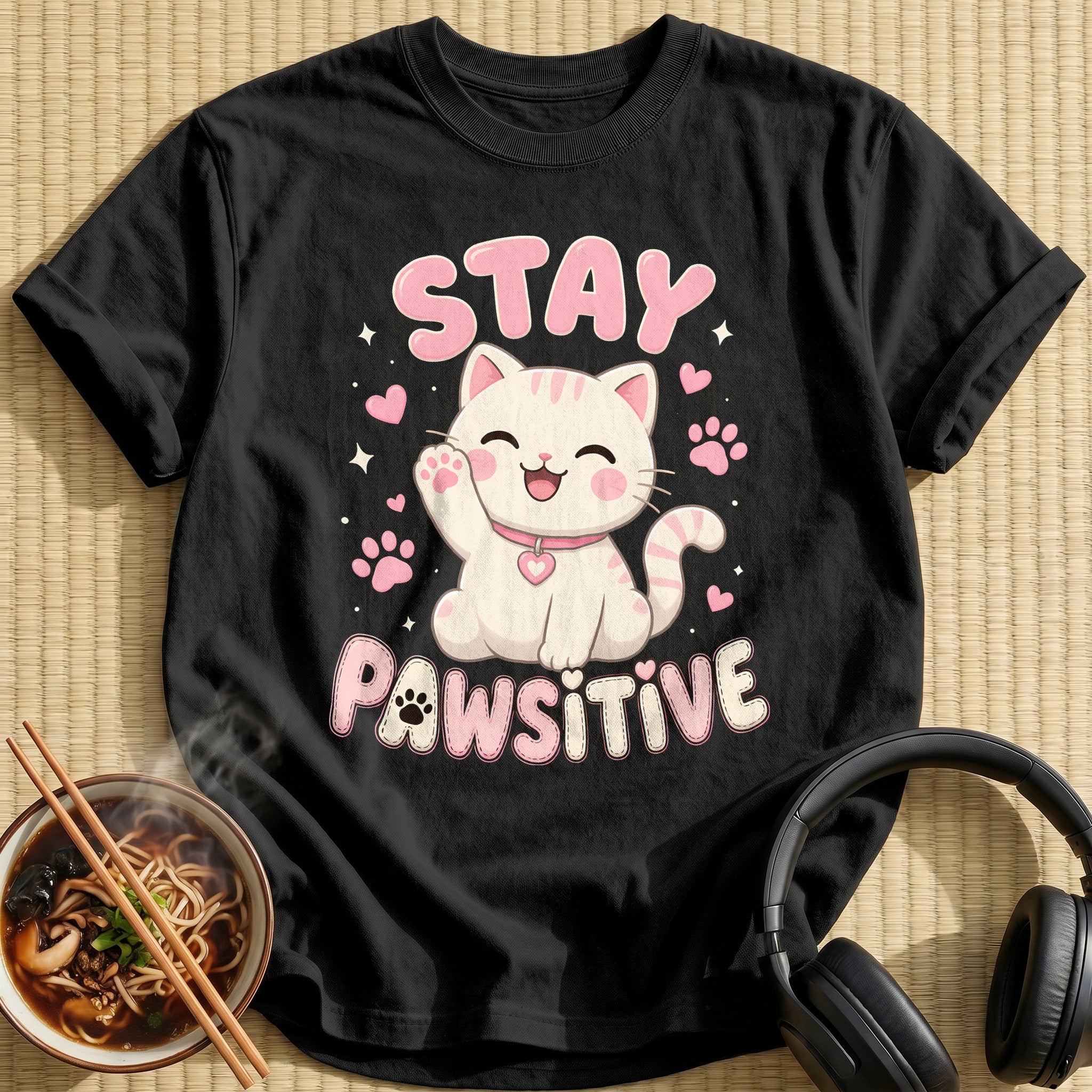 Stay Pawsitive 43 - Black