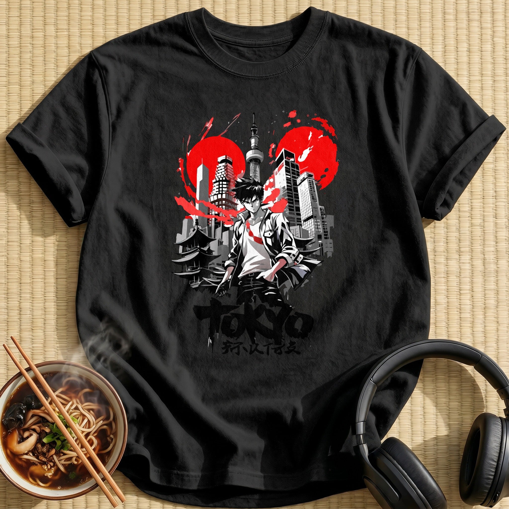Tokyo Anime Hero Red Suns - Black