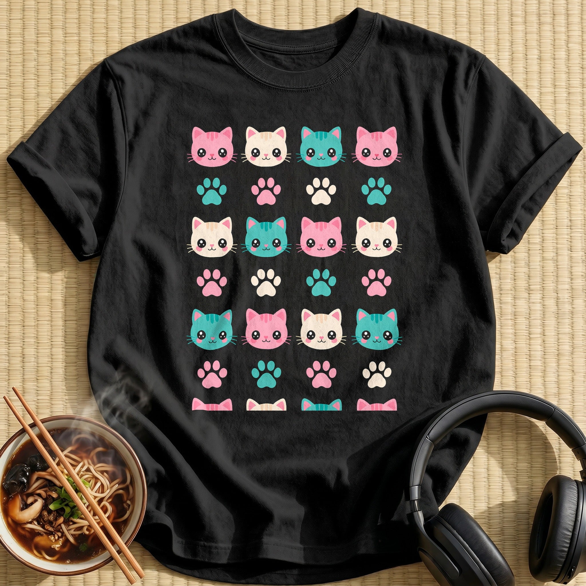 Tt Kawaii Pattern 68 - Black