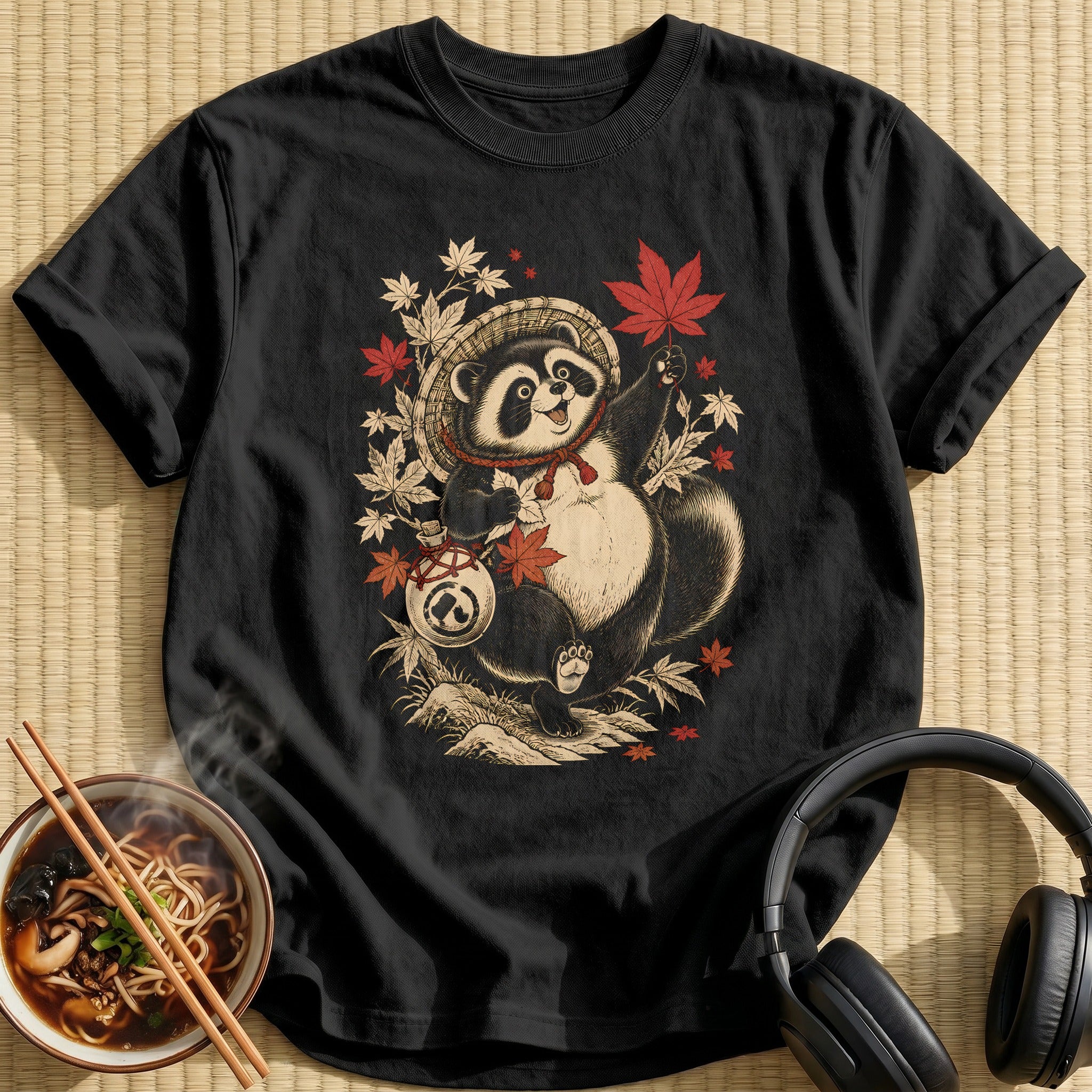 Ukiyoe Tanuki 20 - Black
