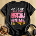 Who Loves Anime KPop Girl - Black