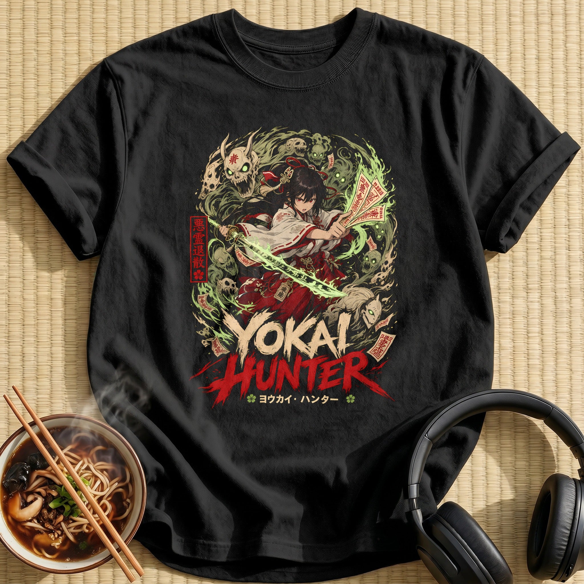 Yokai Hunter Anime Miko - Black