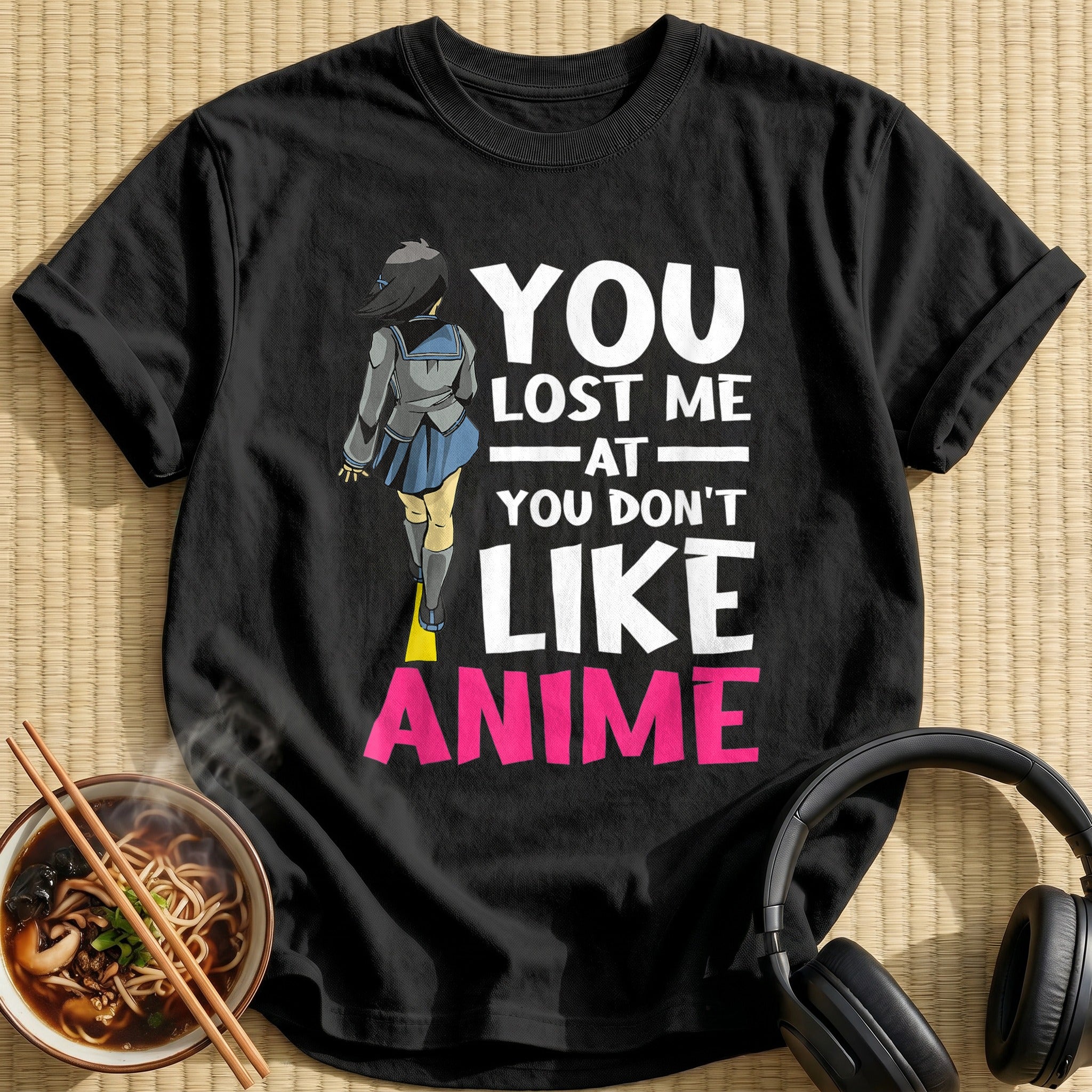 You Lost Me Anime Schoolgirl - Black