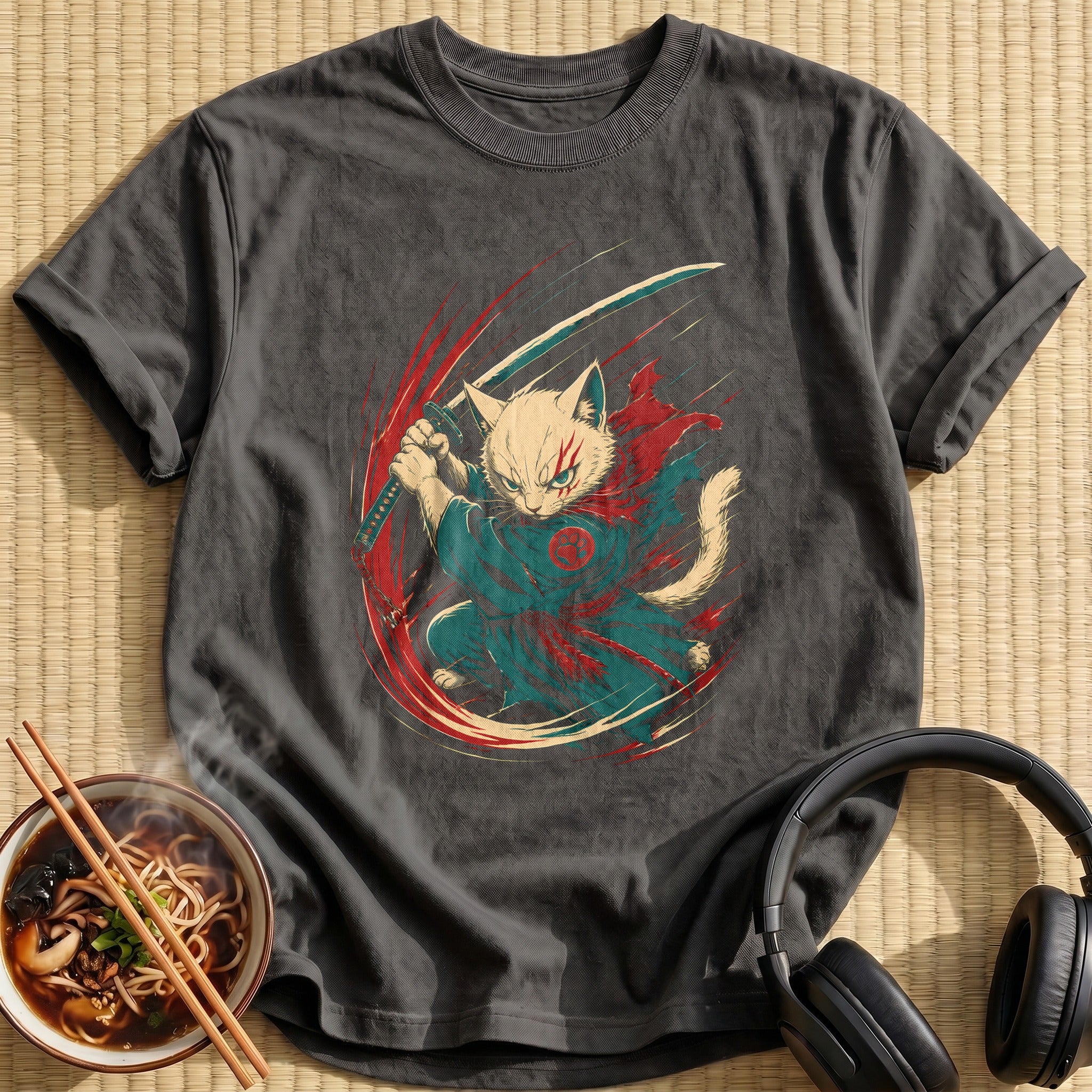 Anime Warrior Cat 21 - Charcoal