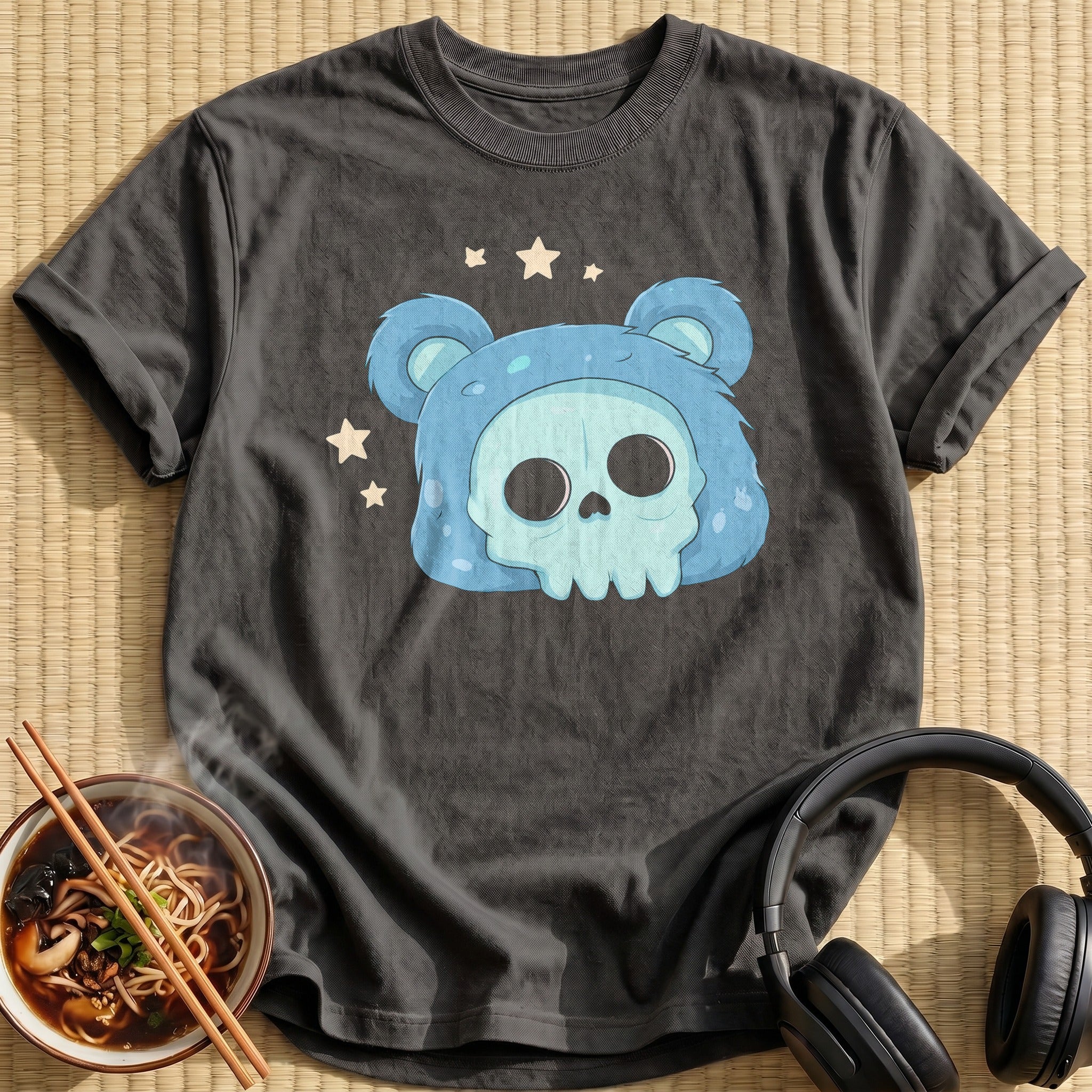 Blue Bear Hood Skull
