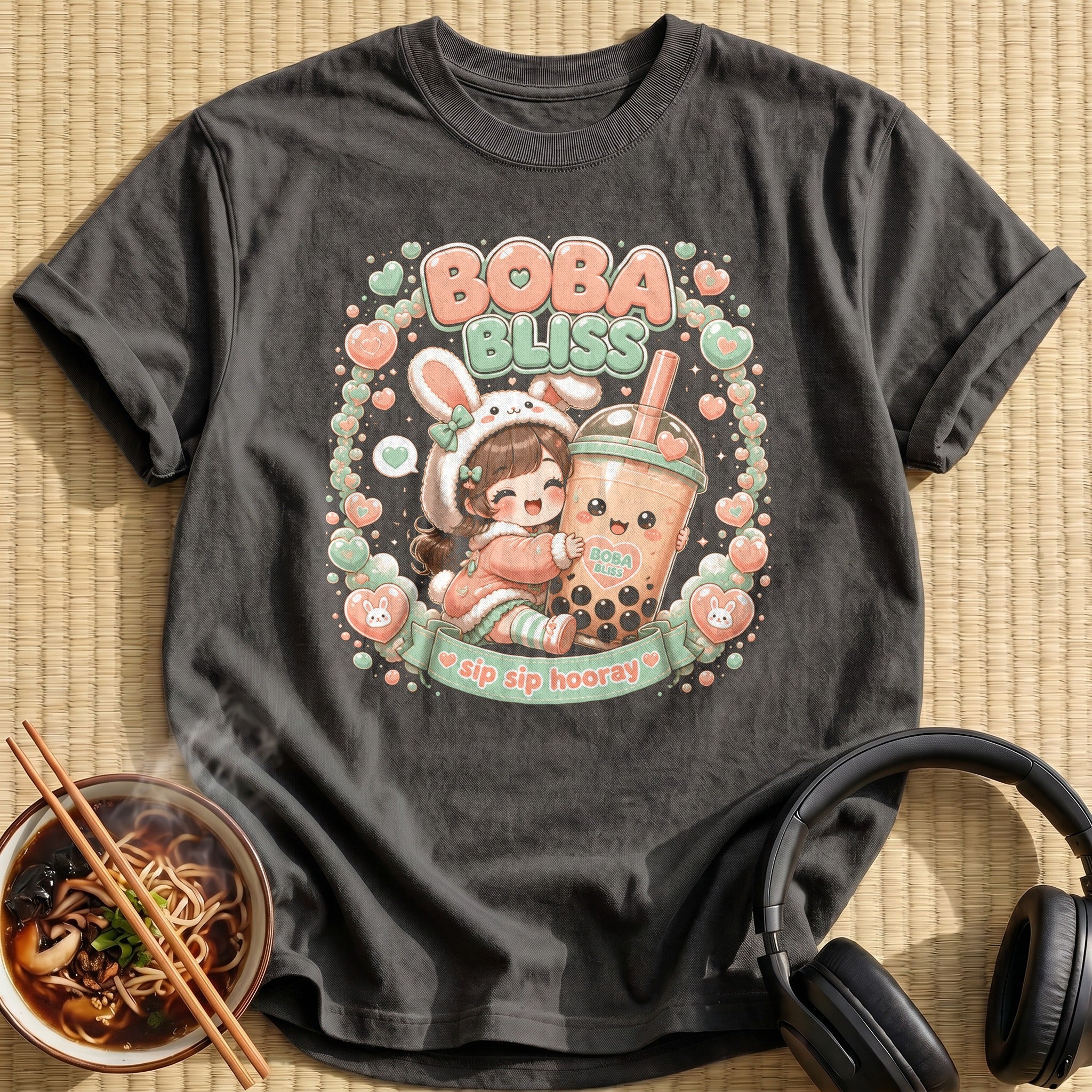 Boba Bliss (peach & mint)