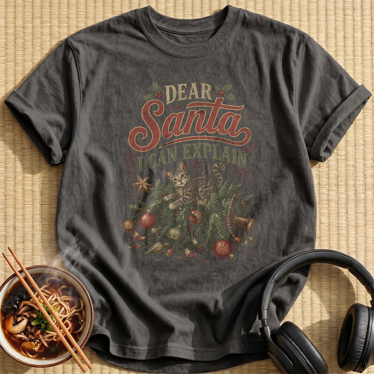 Dear Santa I Can Explain 87 - Charcoal