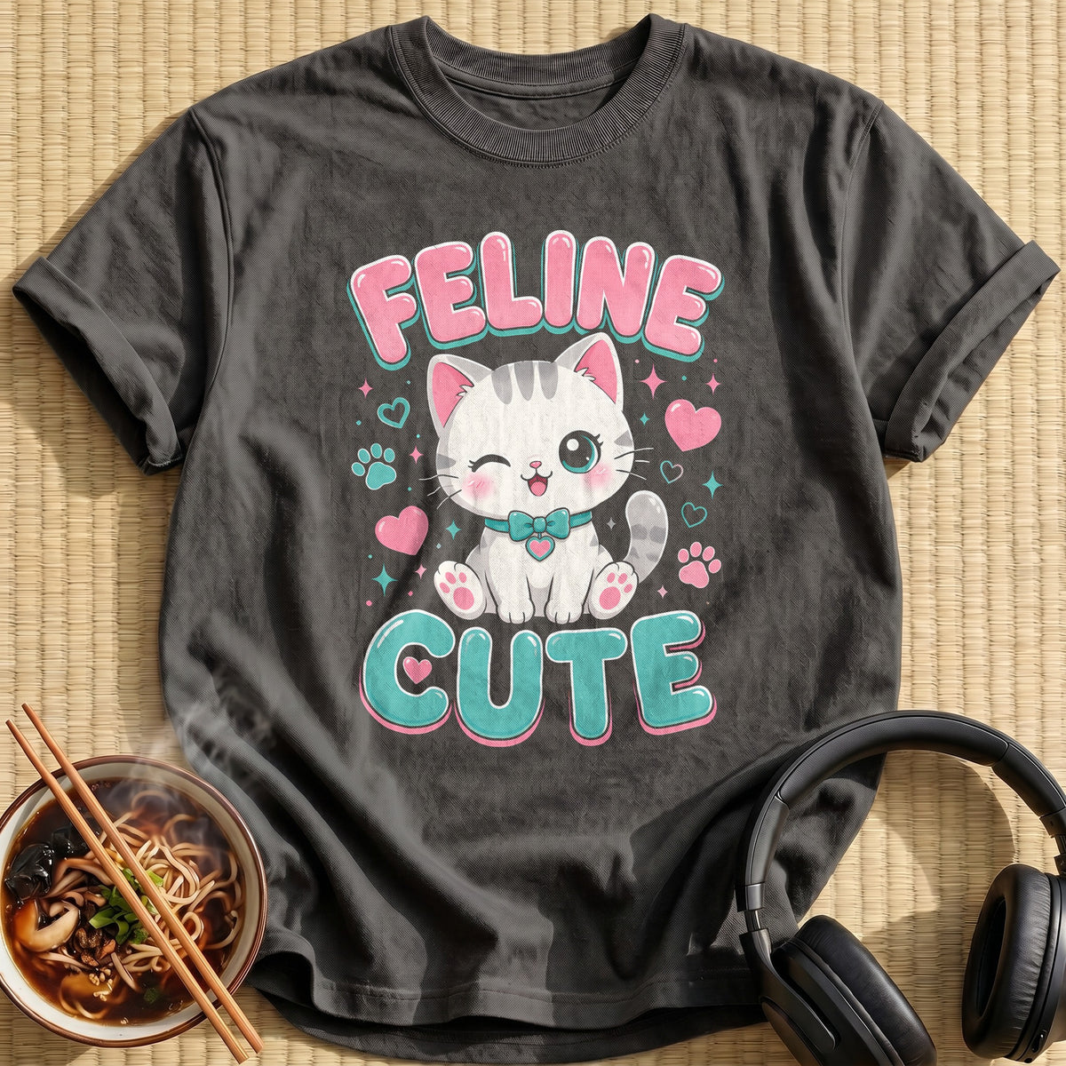 Feline Cute 31 - Charcoal