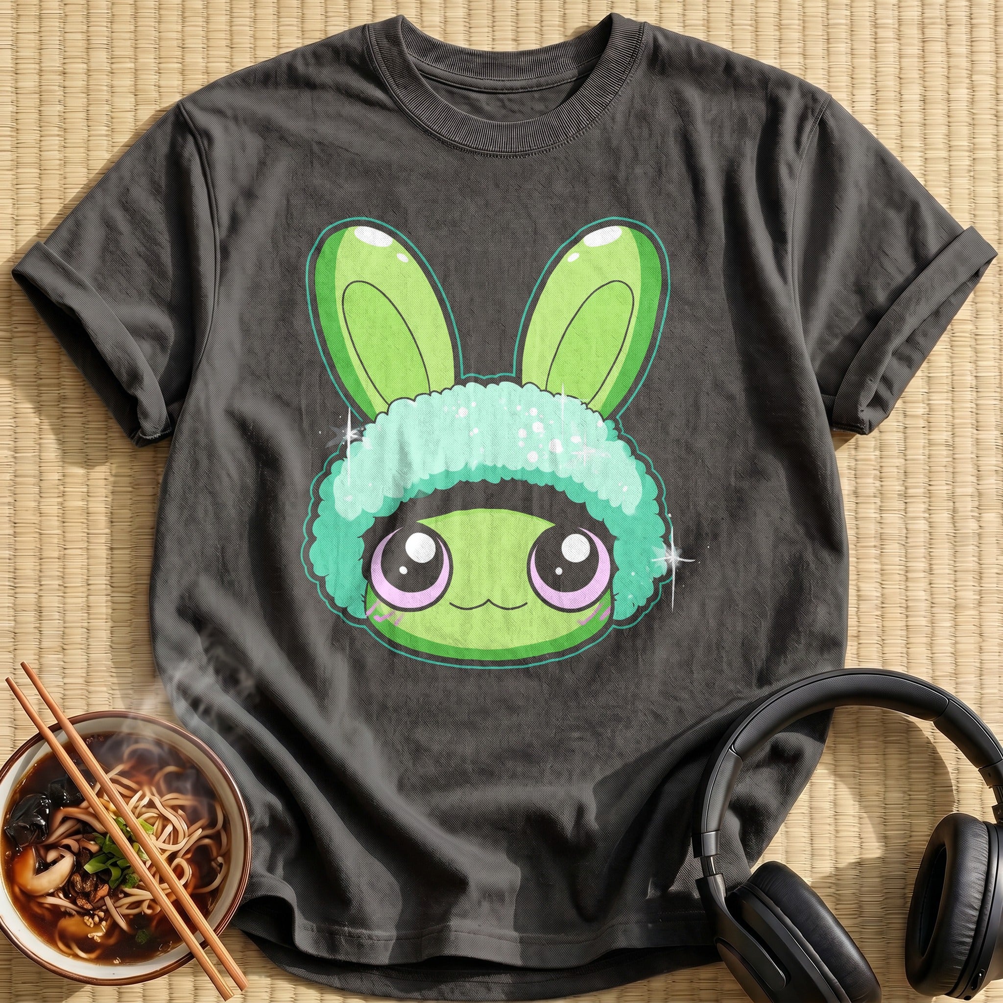 Frog Mint Bunny Hood