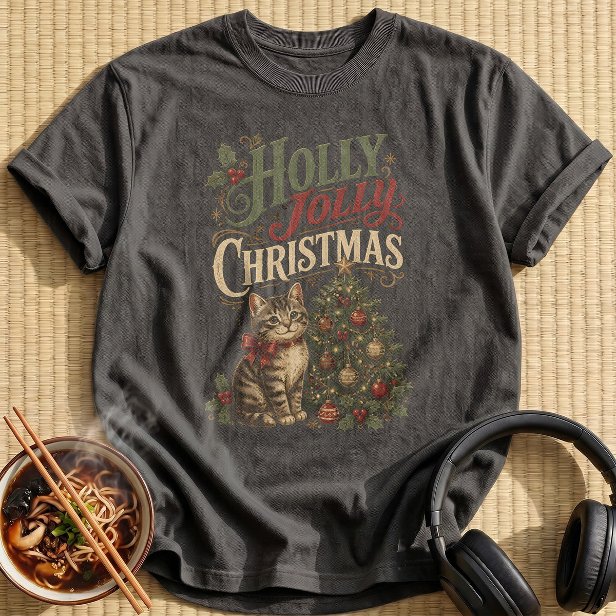 Holly Jolly Christmas 43 - Charcoal