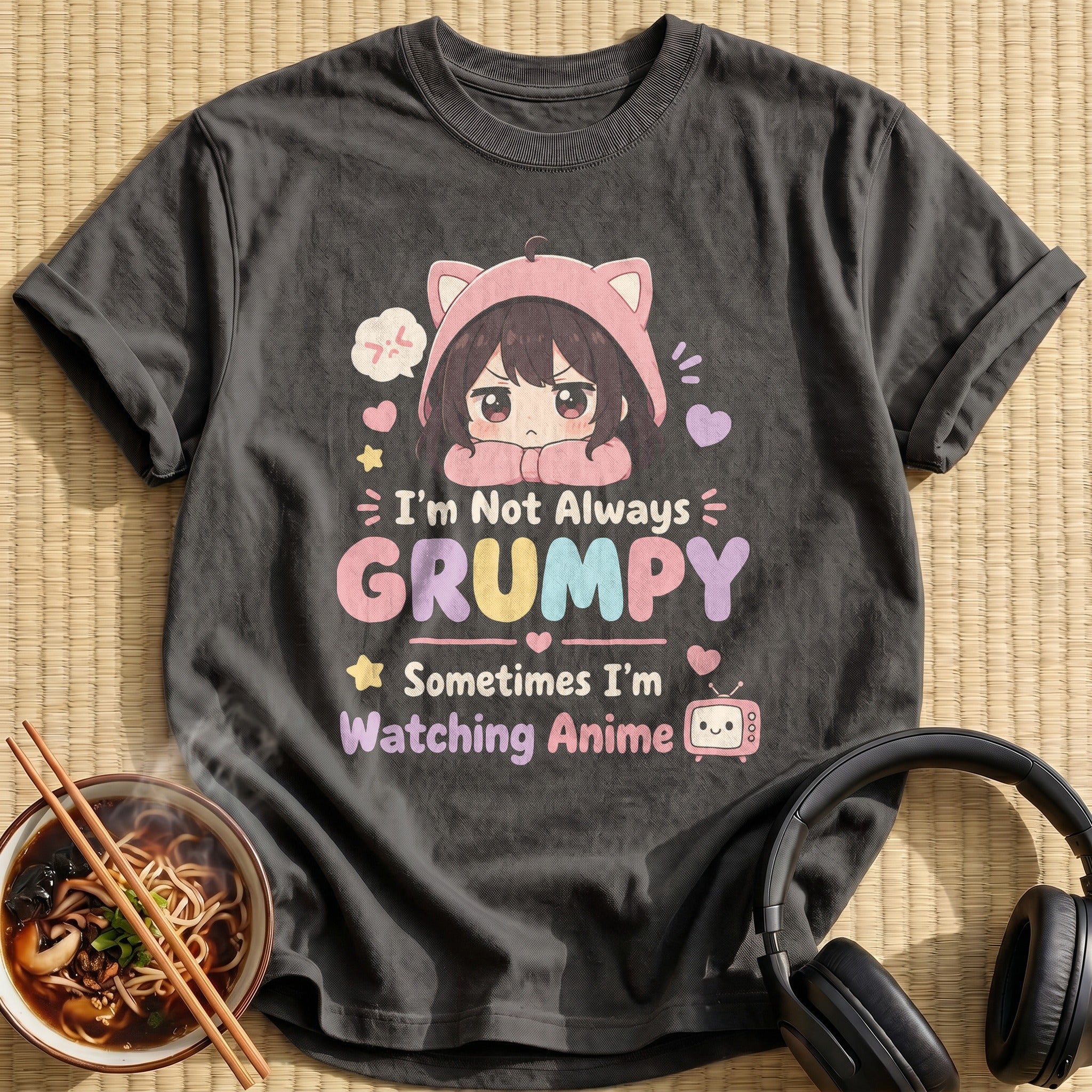 I'm Not Always Grumpy Sometimes I'm Watching Anime (slogan)